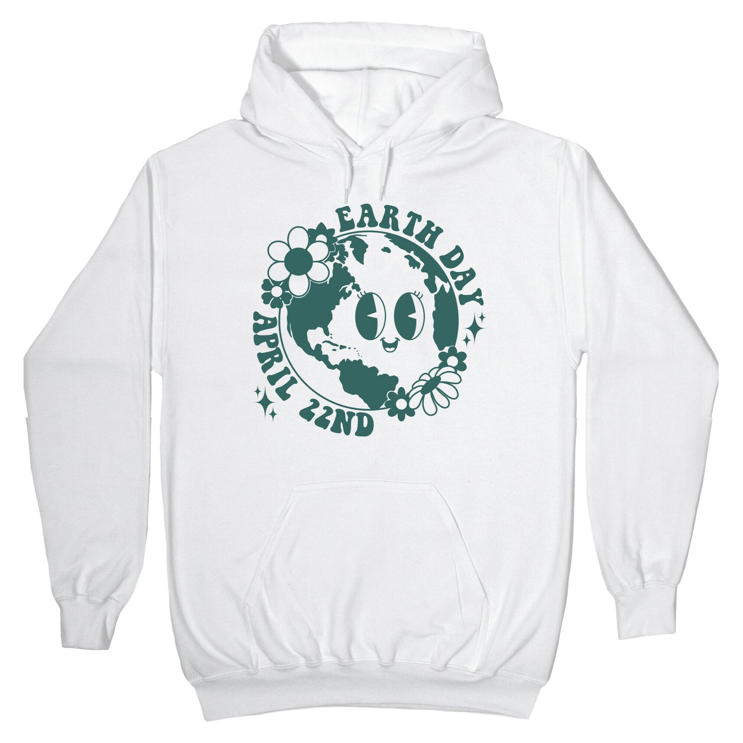 Earth Day Retro Cartoon Hoodie