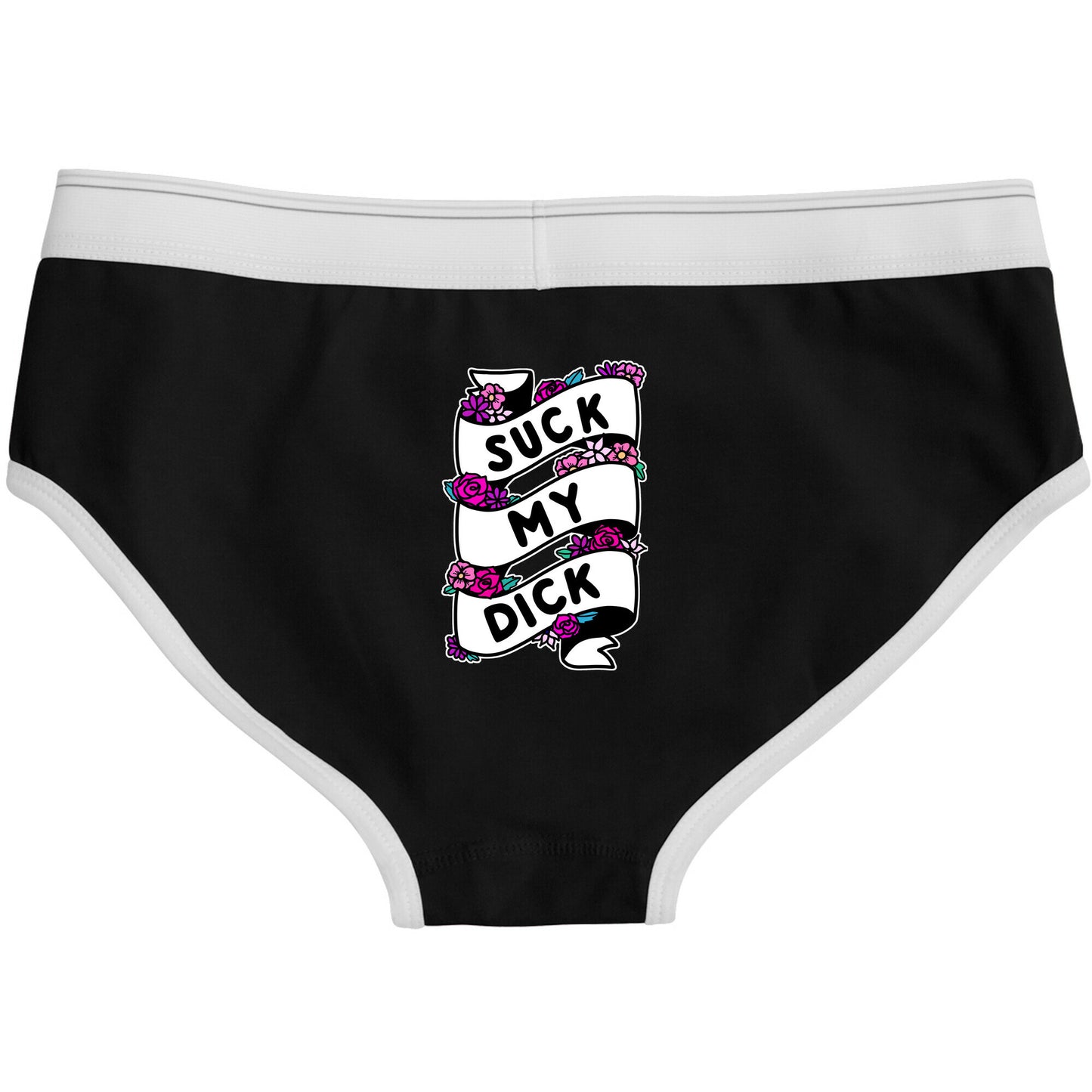 Suck My Dick Ribbon Boyfriend Briefs