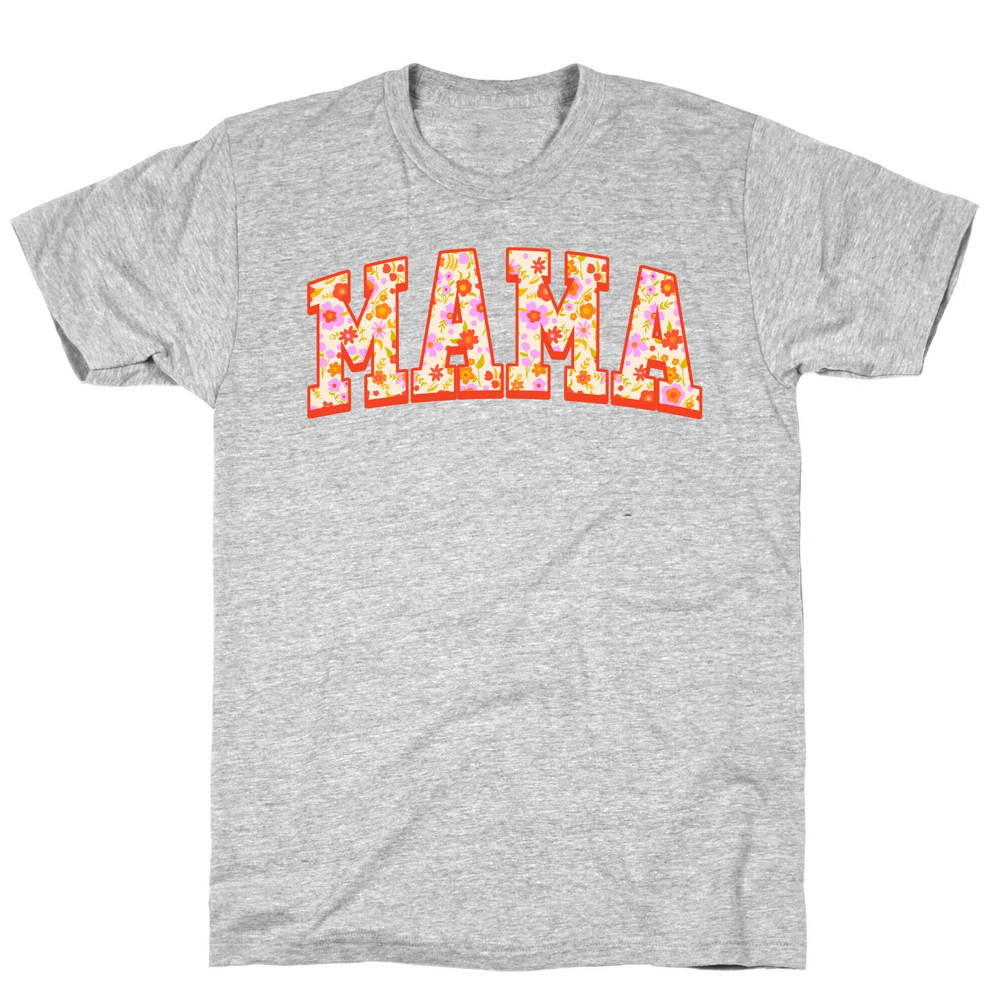Floral Mama Text T-Shirt