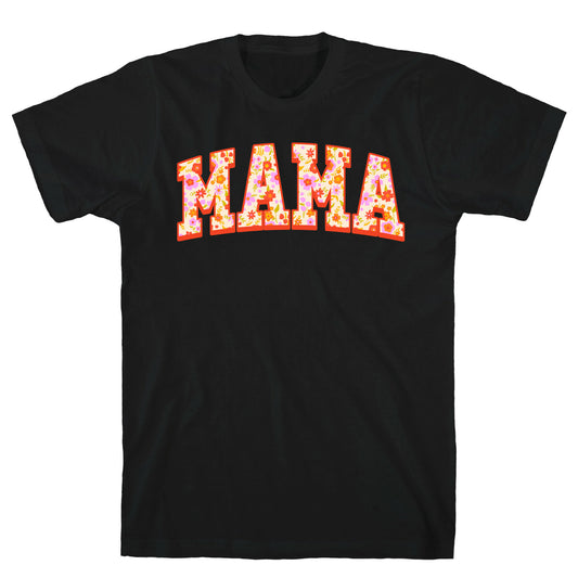 Floral Mama Text T-Shirt