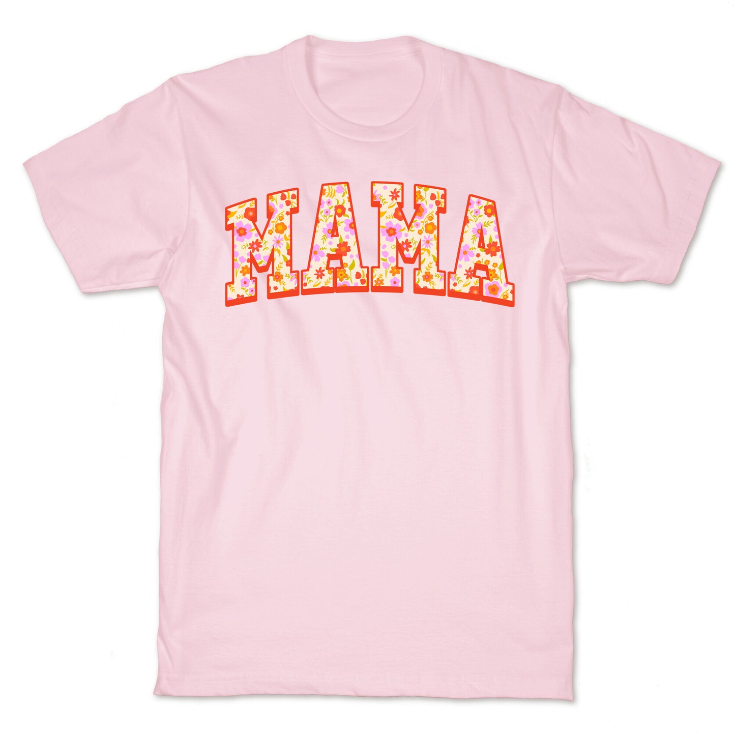 Floral Mama Text T-Shirt