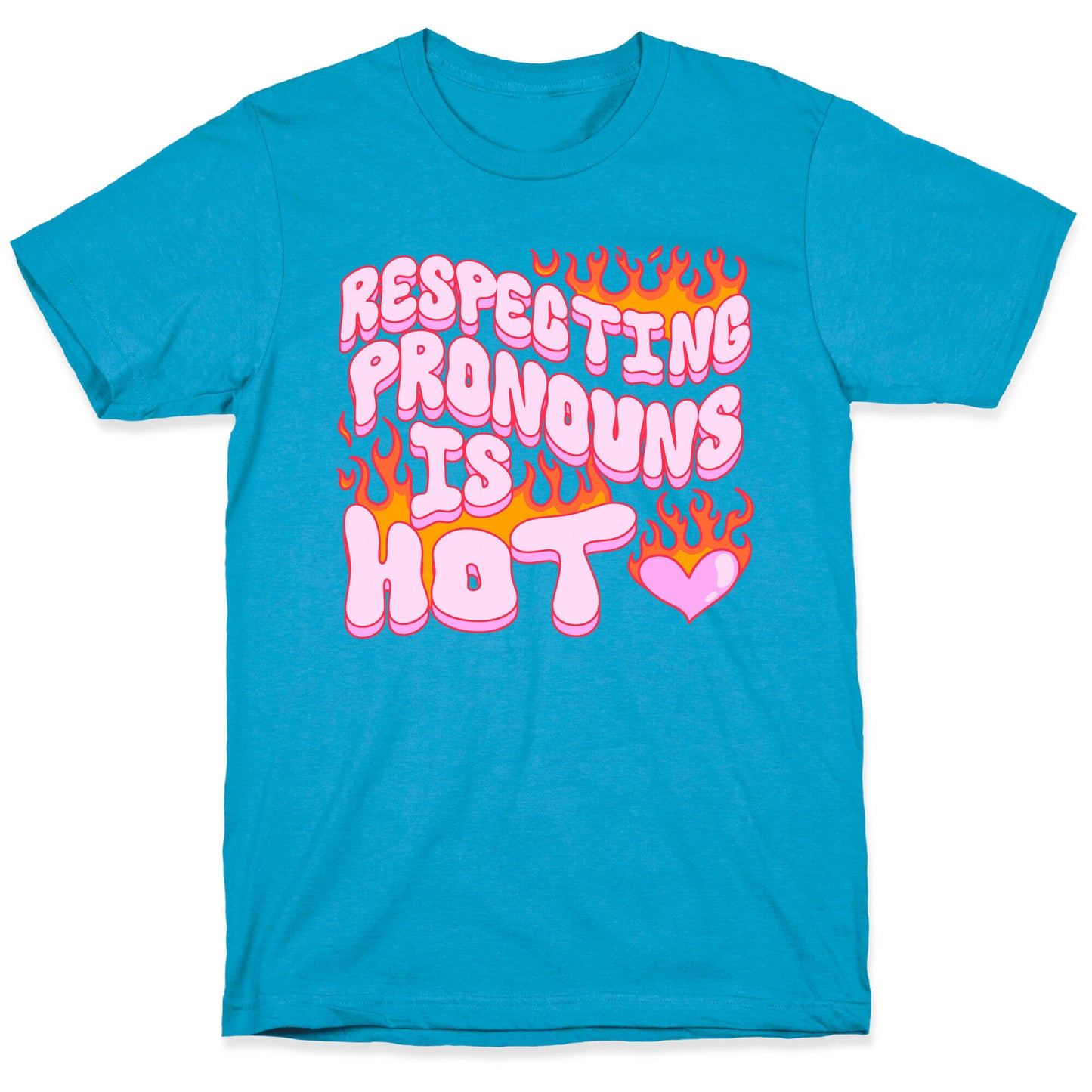 Respecting Pronouns Is Hot Unisex Triblend Tee