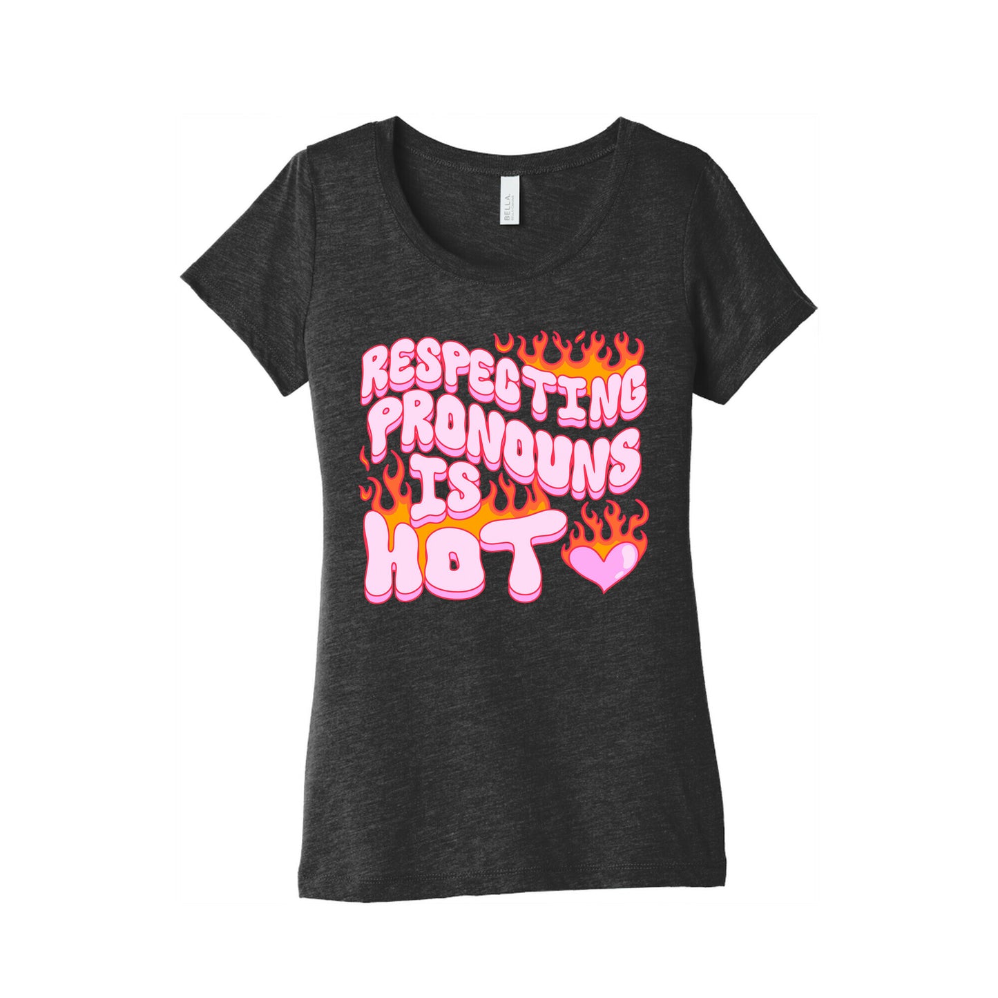 Respecting Pronouns Is Hot Women's Triblend Tee