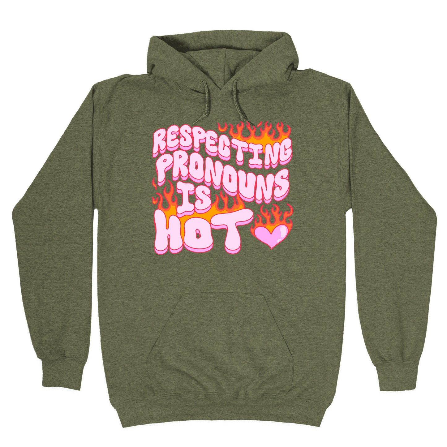 Respecting Pronouns Is Hot Hoodie
