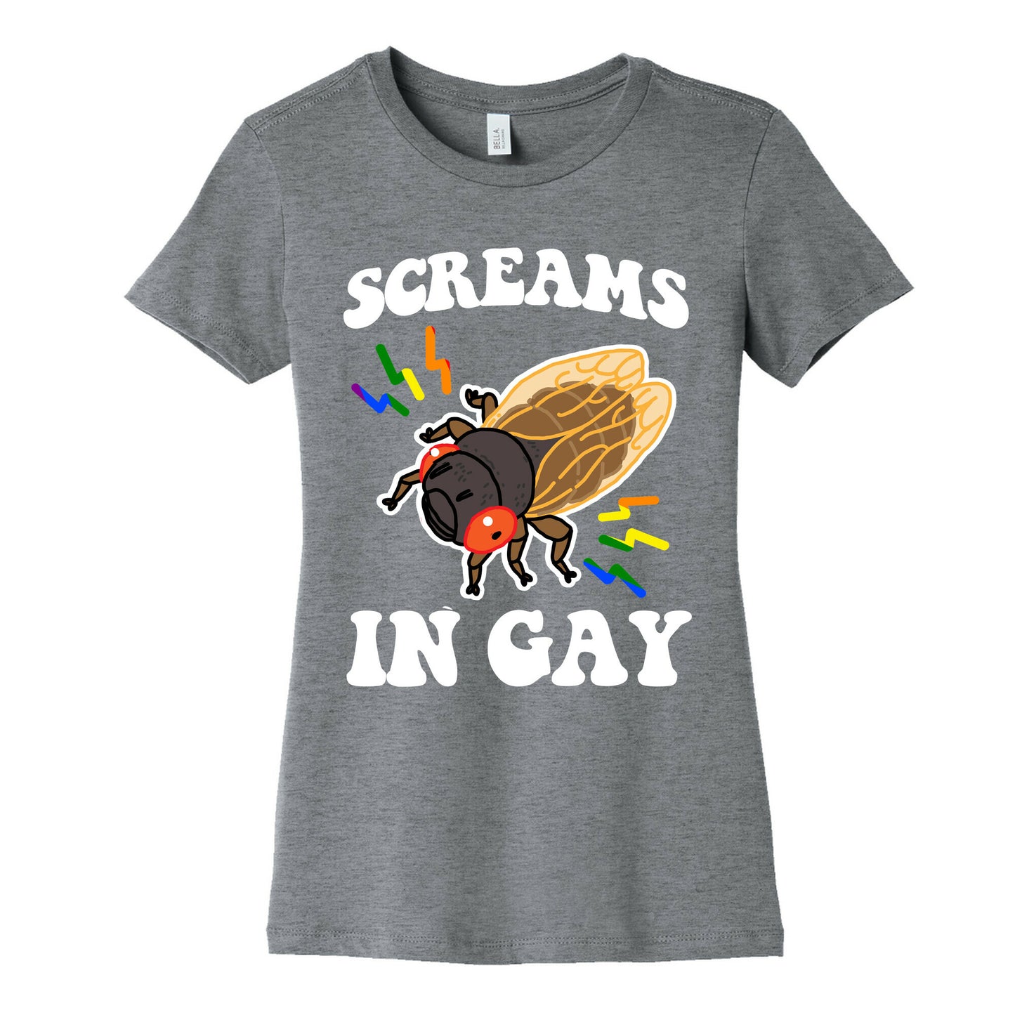 Screams in Gay Womens Cotton Tee
