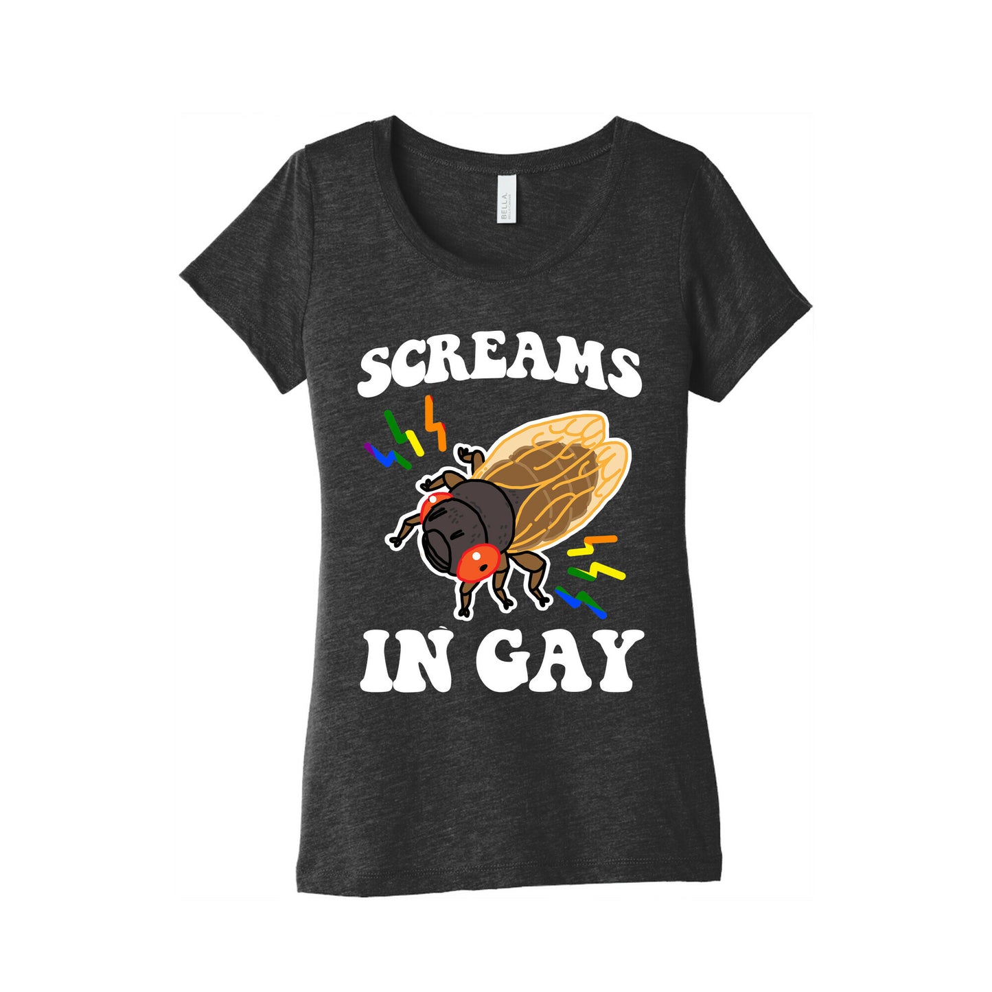 Screams in Gay Women's Triblend Tee