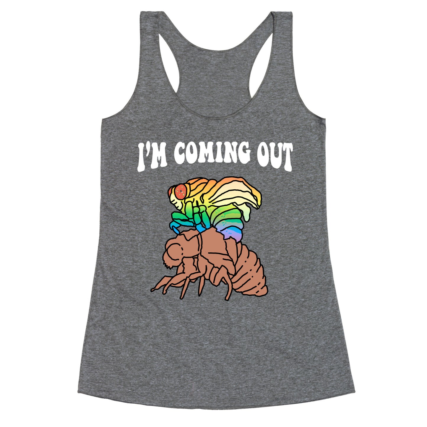 Im Coming Out Racerback Tank