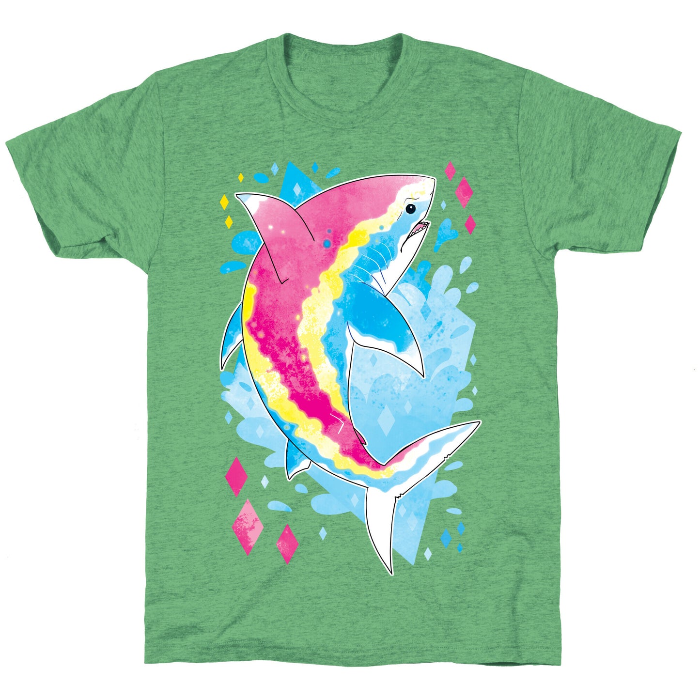 Pride Sharks: Pan Unisex Triblend Tee