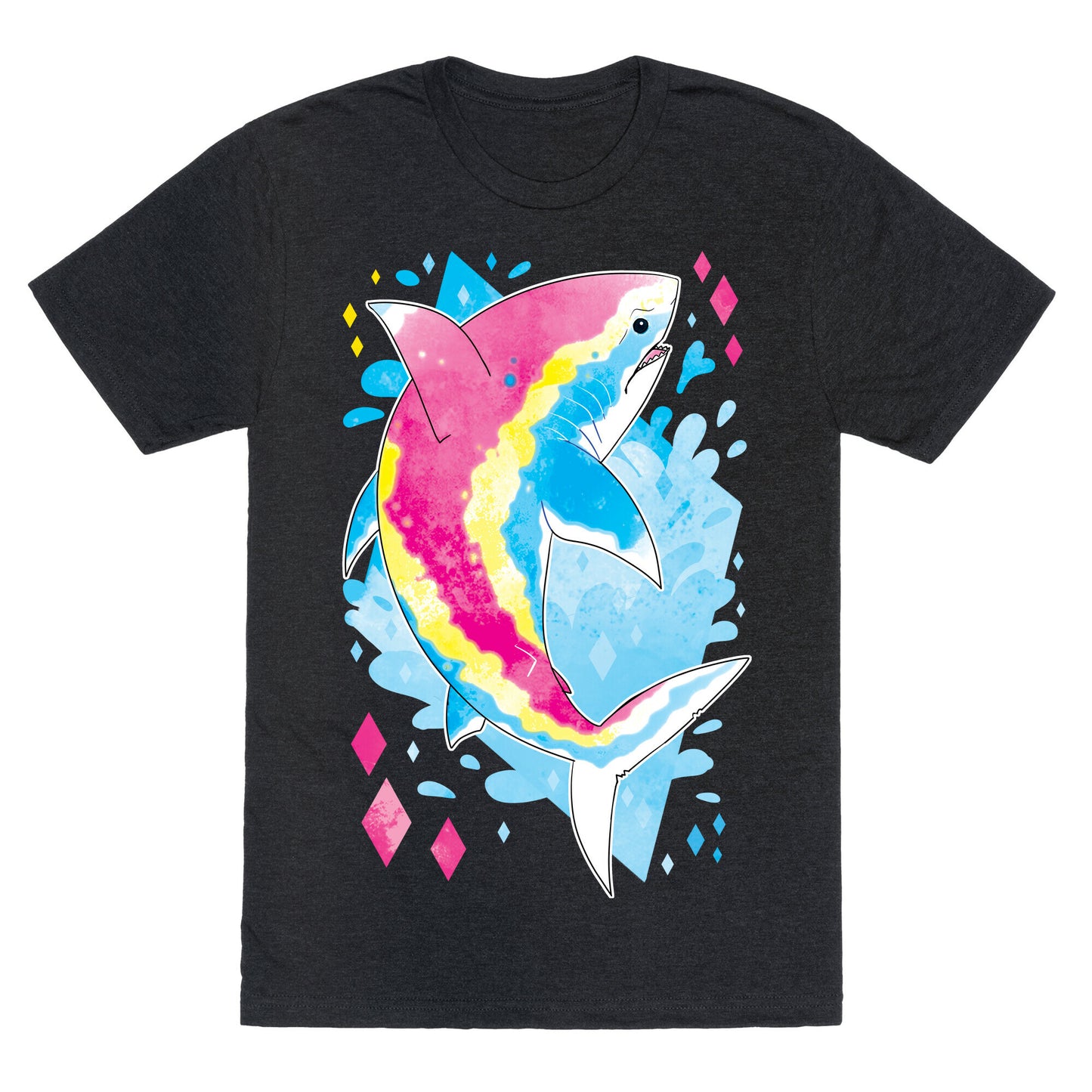 Pride Sharks: Pan Unisex Triblend Tee