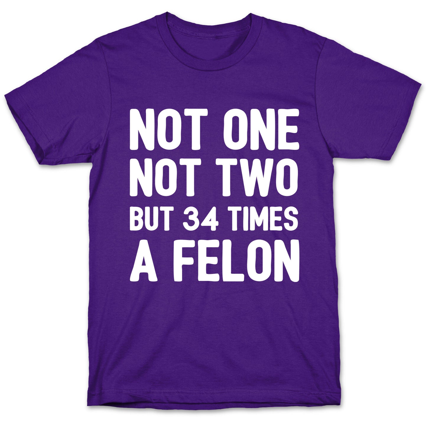 Not One Not Two But 34 Times A Felon T-Shirt