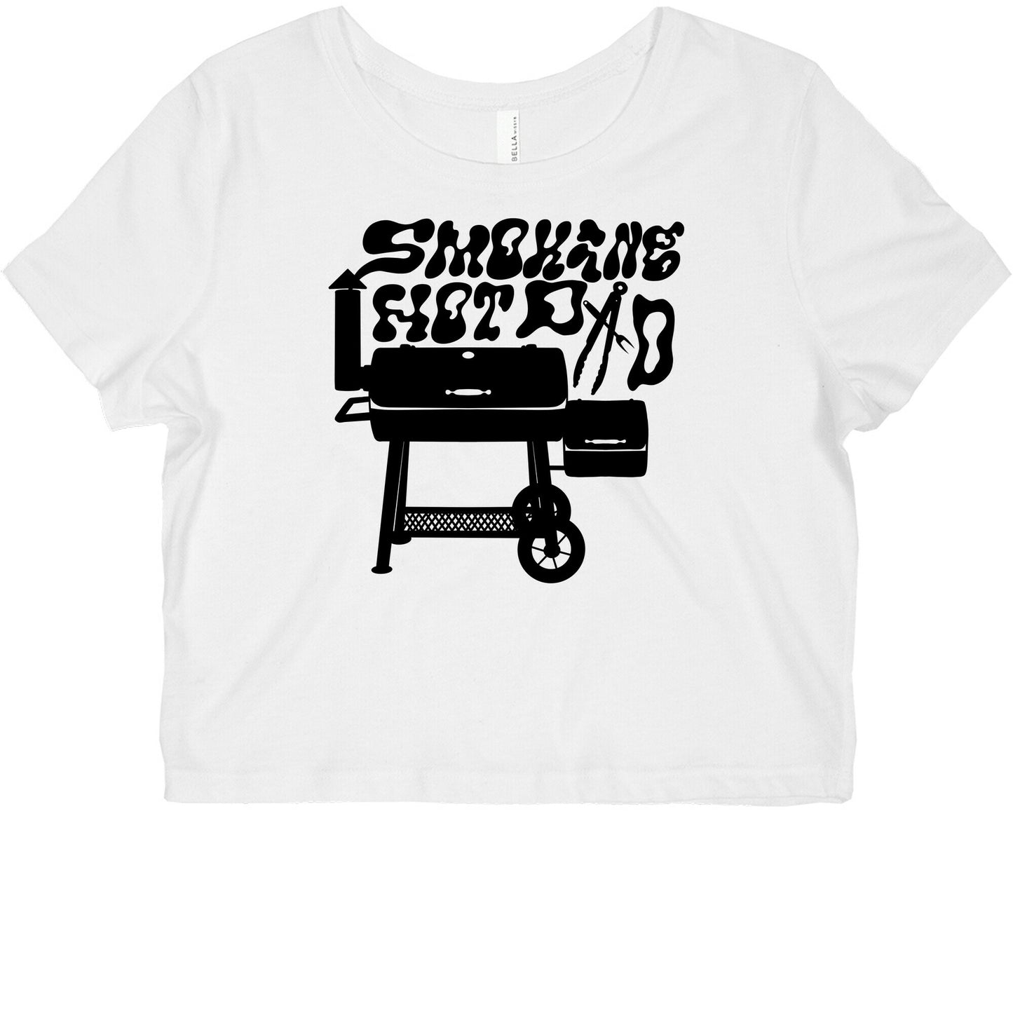 Smoking Hot Dad Meat Smoker Graphic Baby Tee