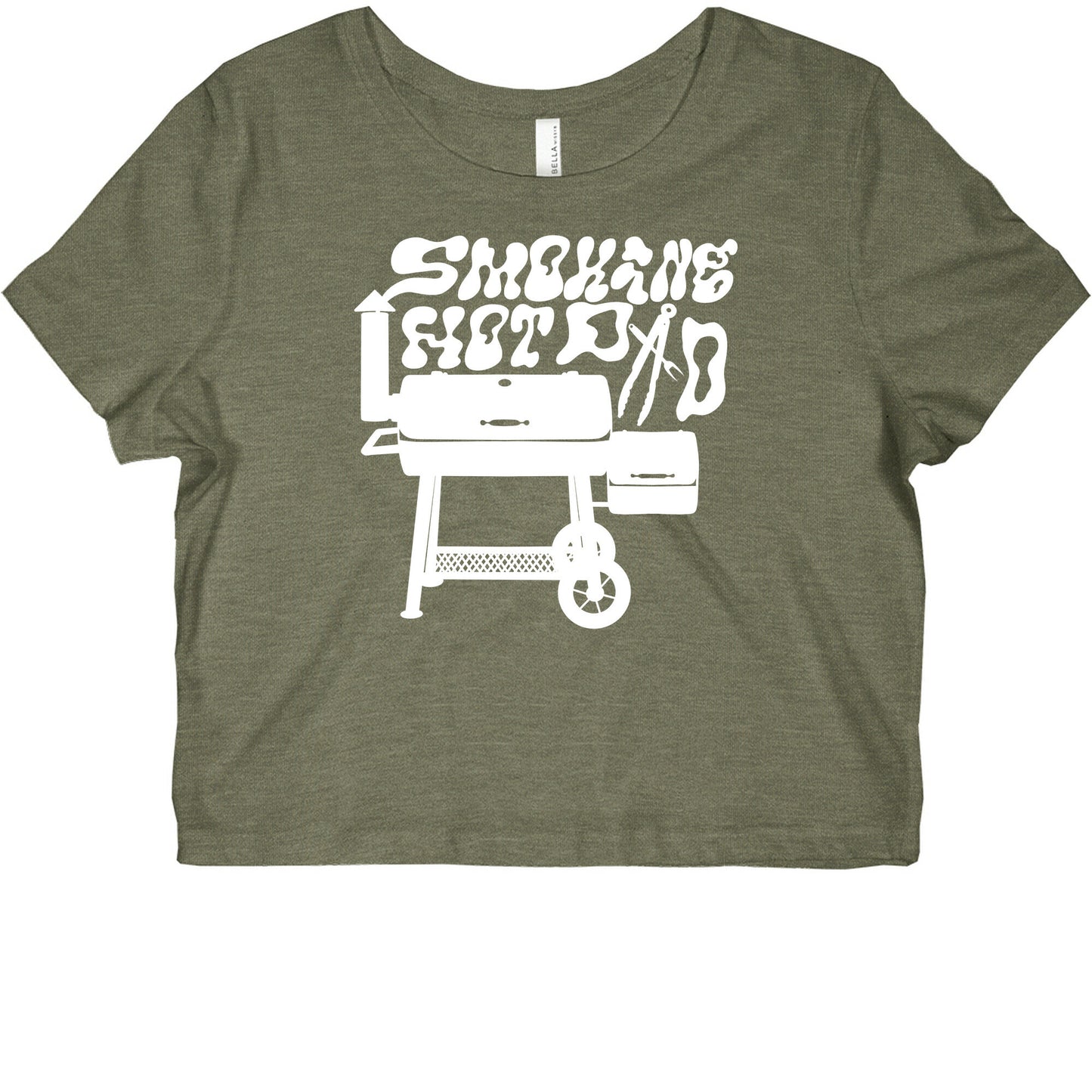 Smoking Hot Dad Meat Smoker Graphic Baby Tee