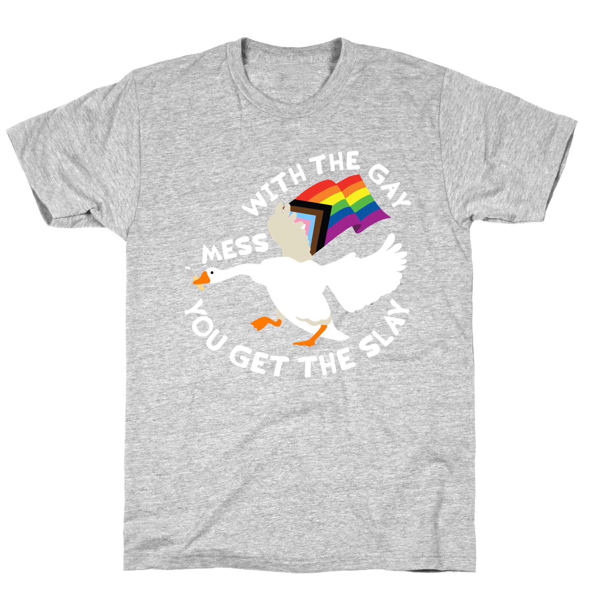 Mess With The Gay You Get The Slay Goose T-Shirt