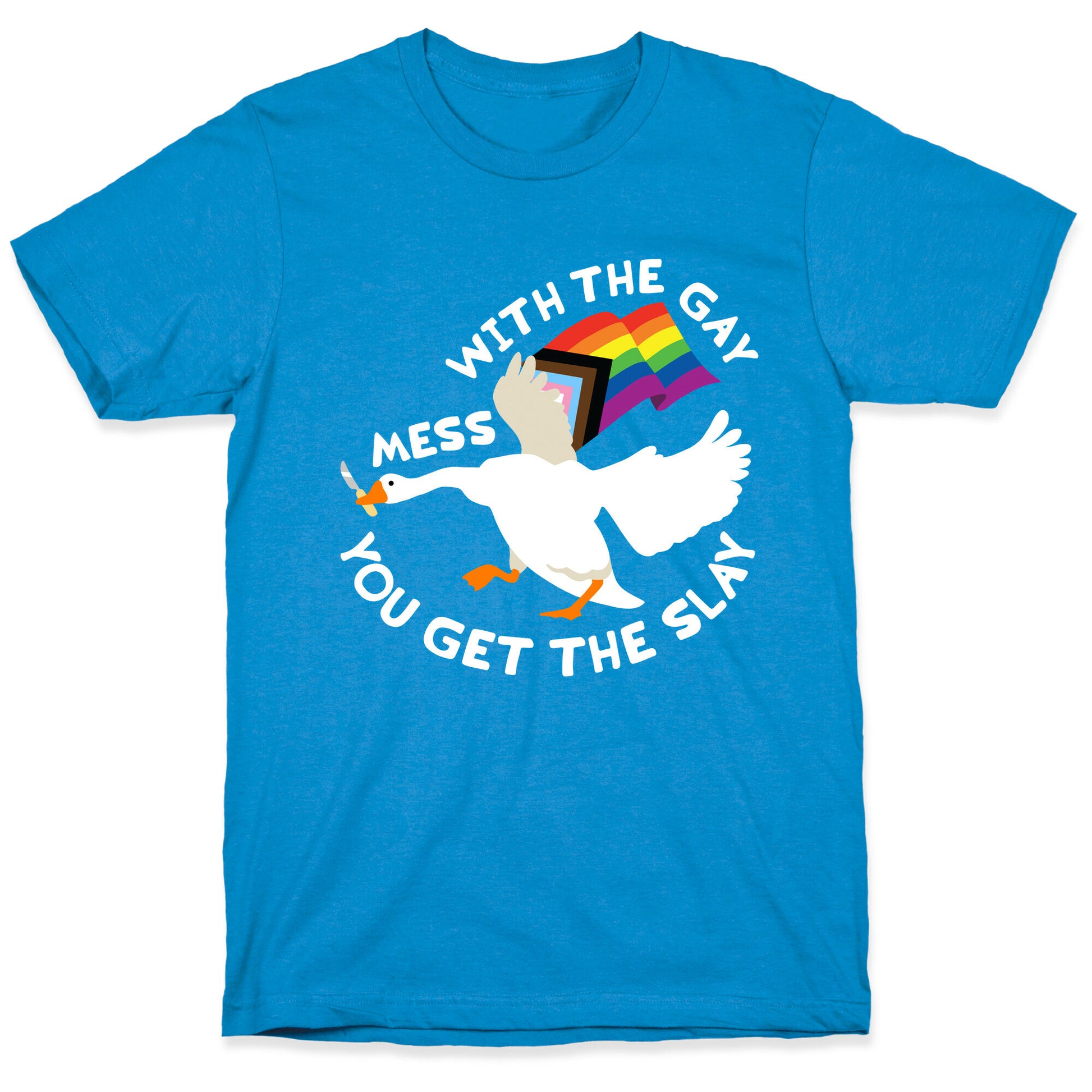 Mess With The Gay You Get The Slay Goose T-Shirt