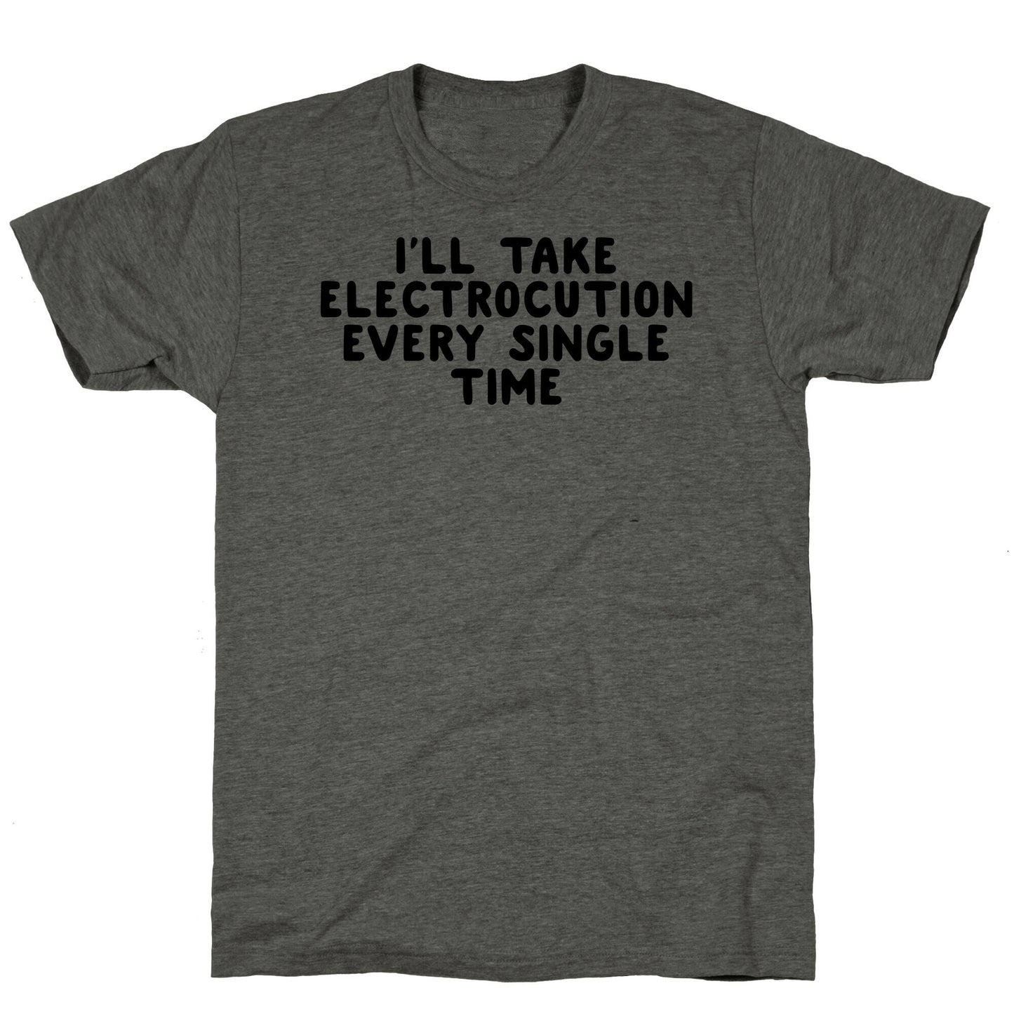 Trump Sharks or Electrocution Speech Quote Unisex Triblend Tee