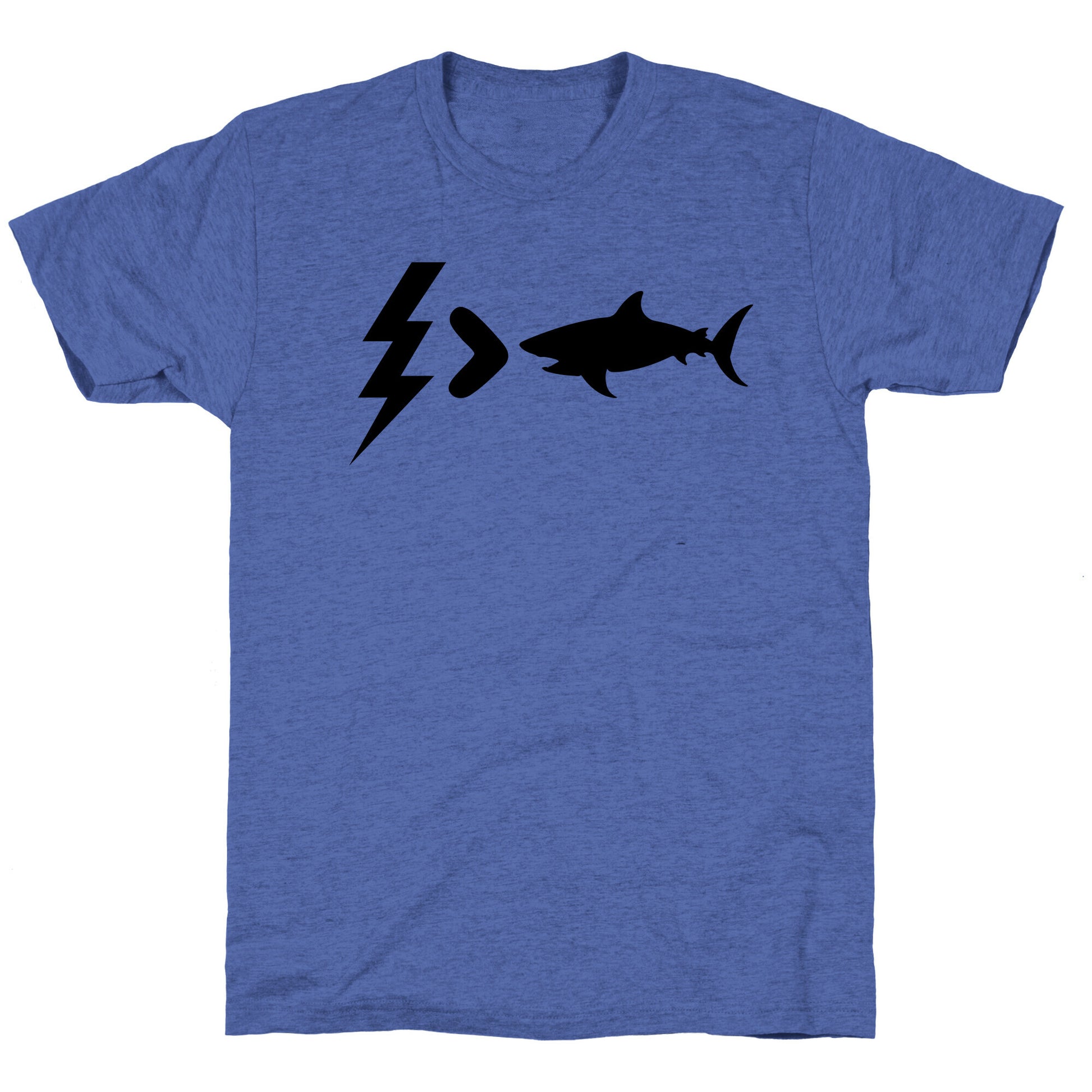 Electrocution Over Shark Trump Unisex Triblend Tee