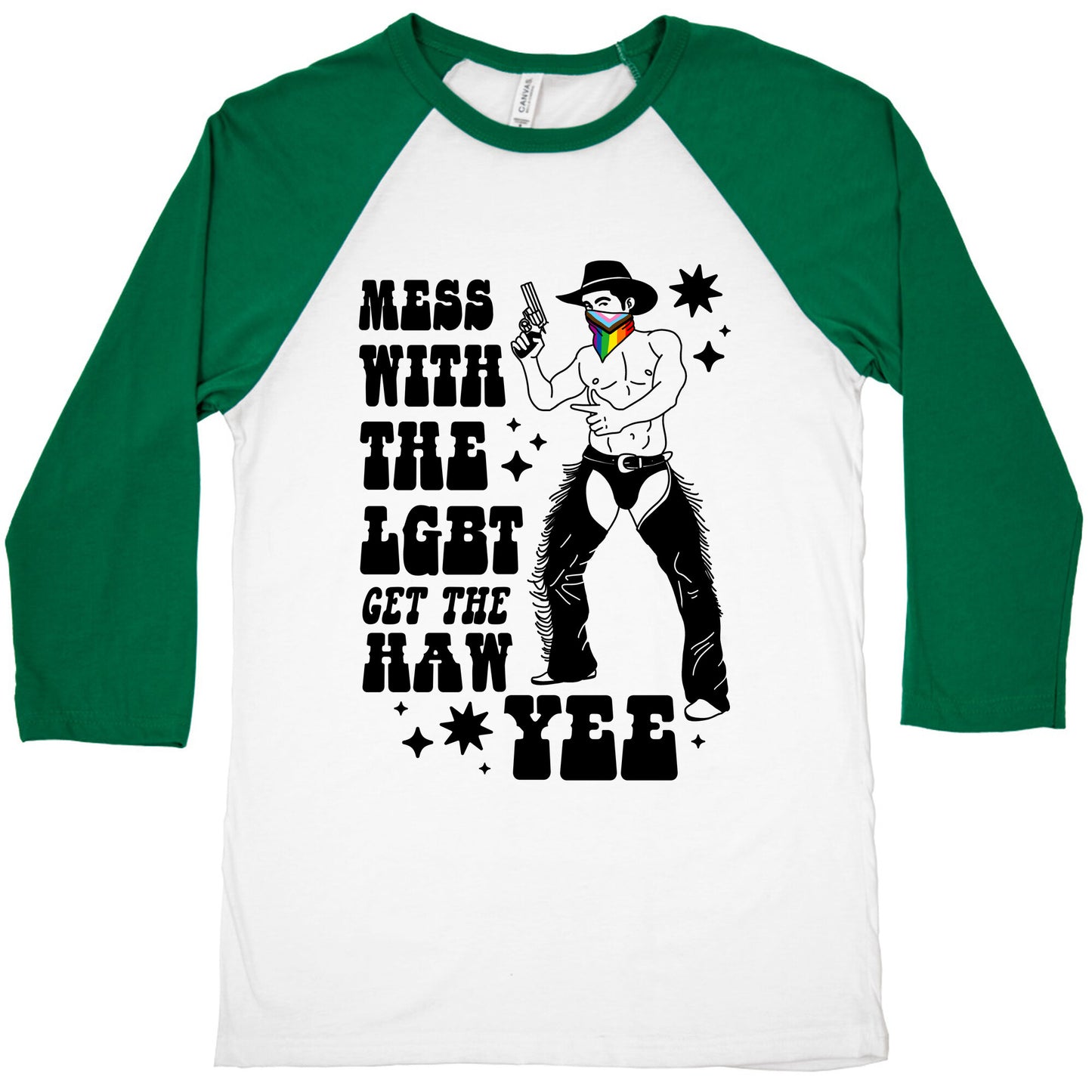 Mess With The LGBT Get The HAW YEE Baseball Tee