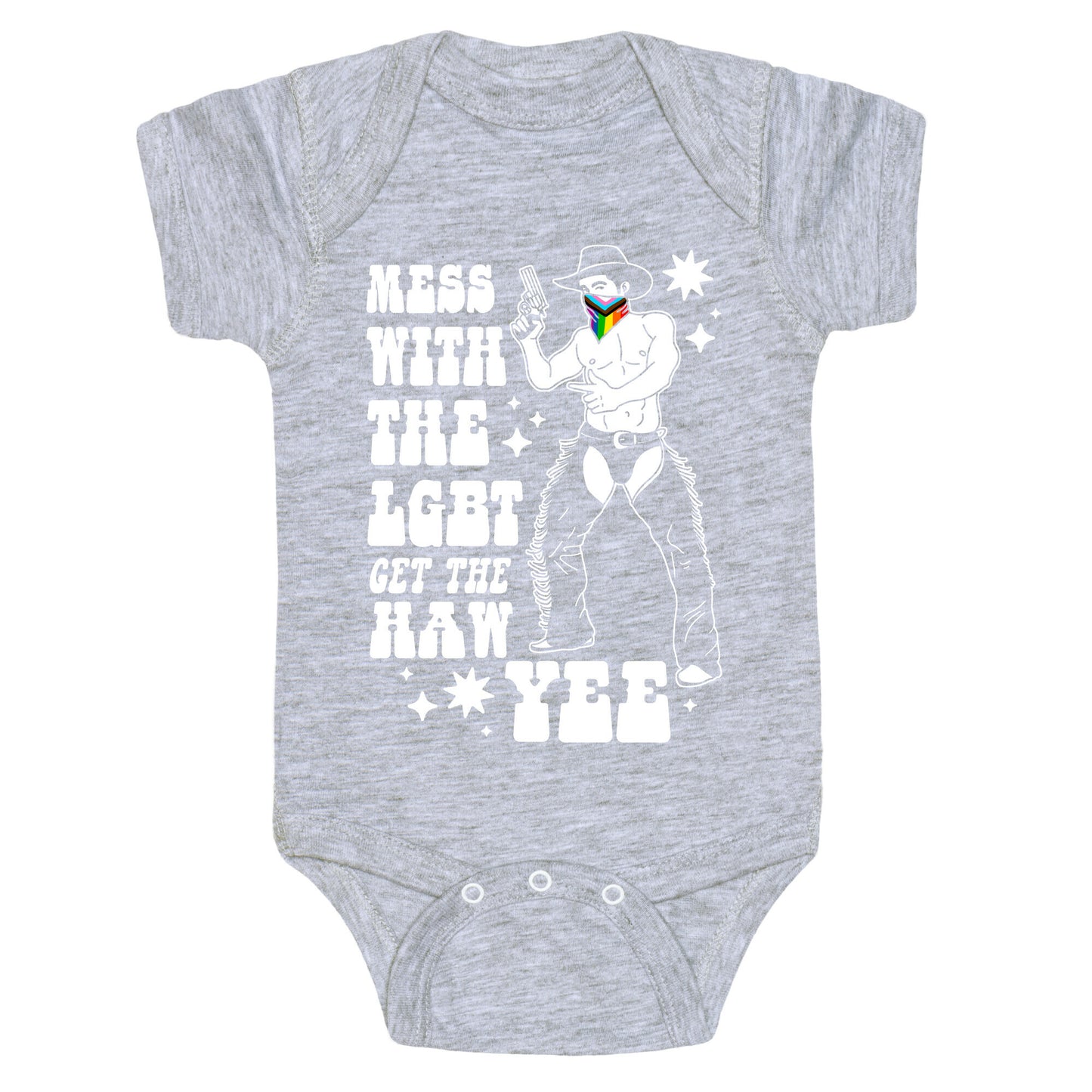 Mess With The LGBT Get The HAW YEE Baby One-Piece