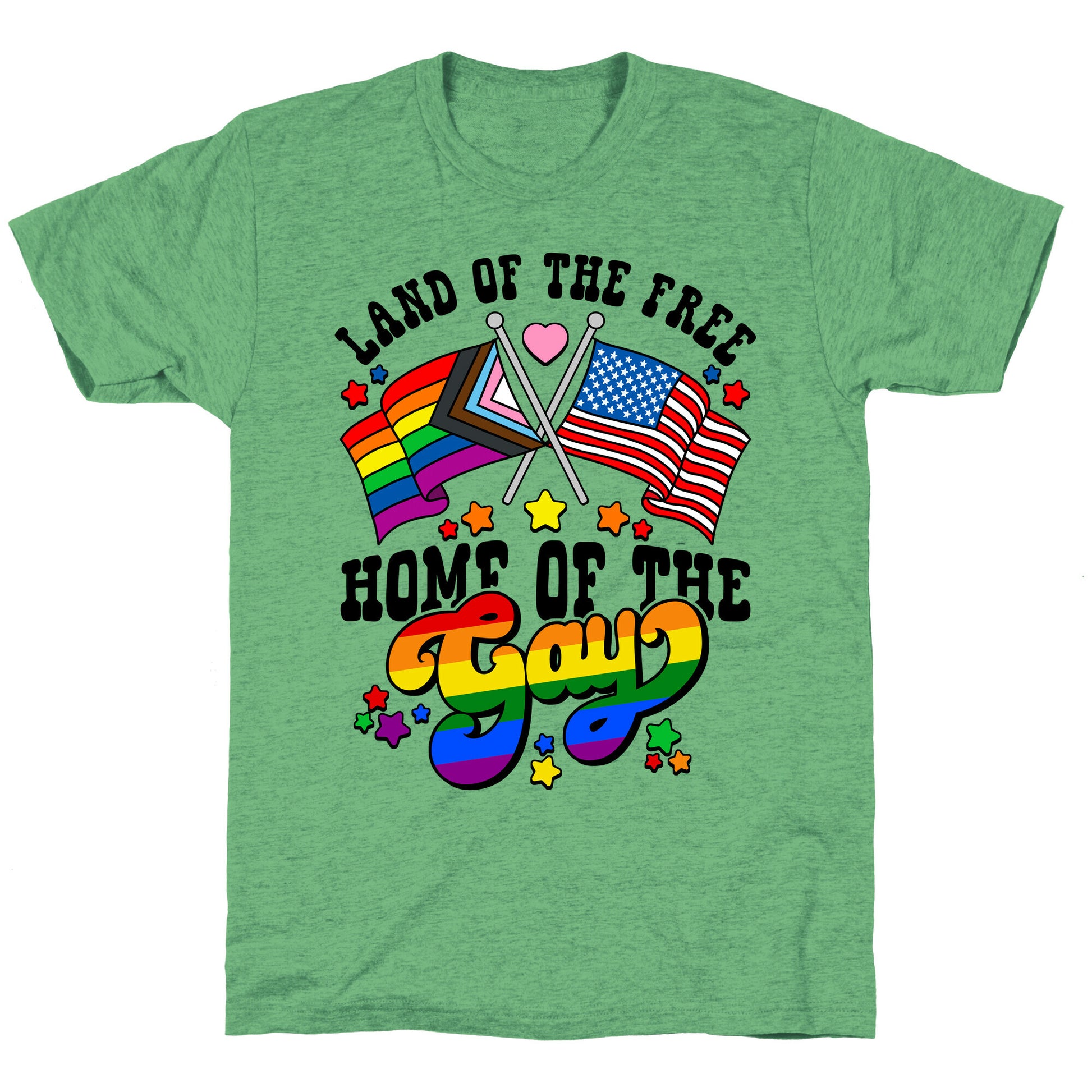 Land of the Free Home of the Gay Unisex Triblend Tee