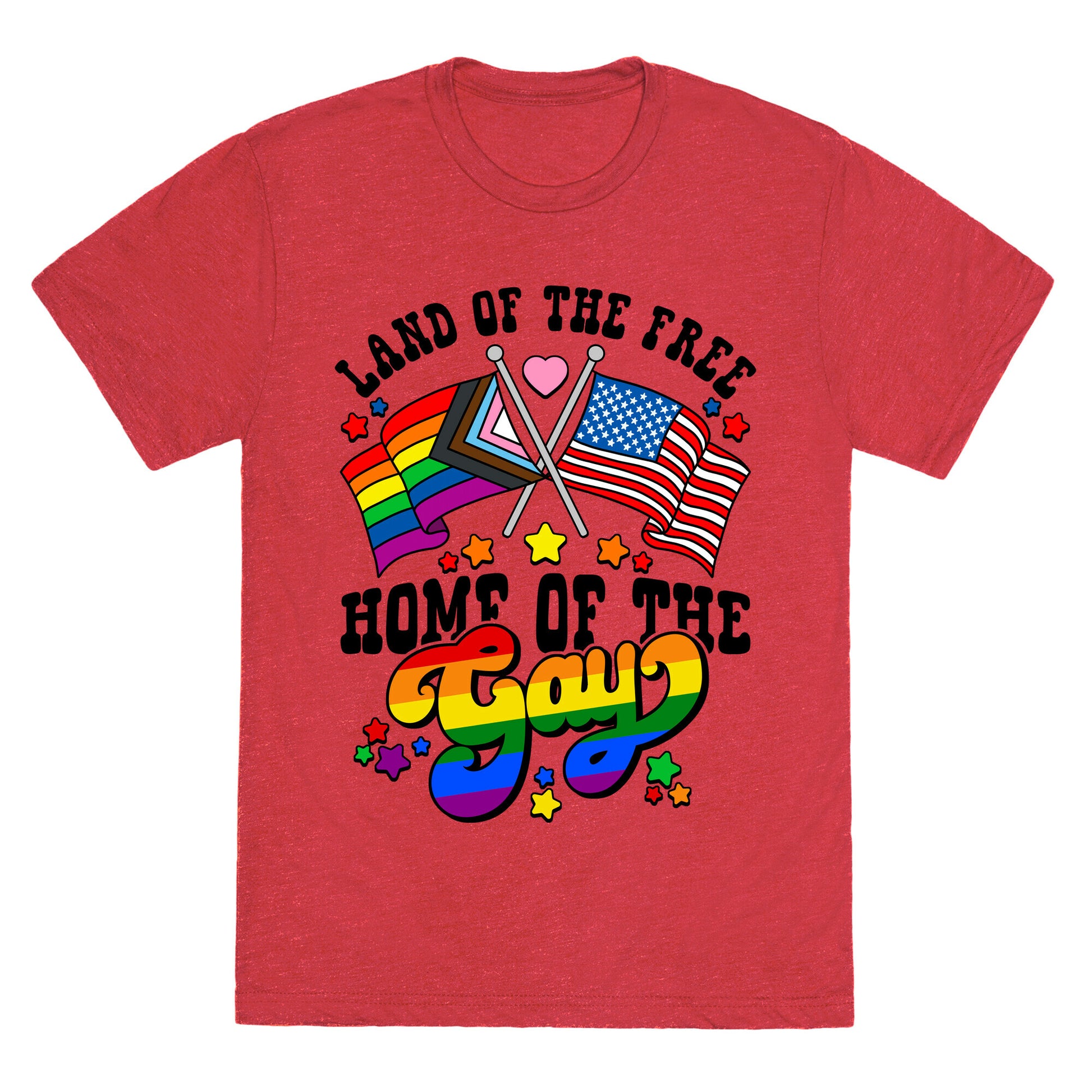 Land of the Free Home of the Gay Unisex Triblend Tee