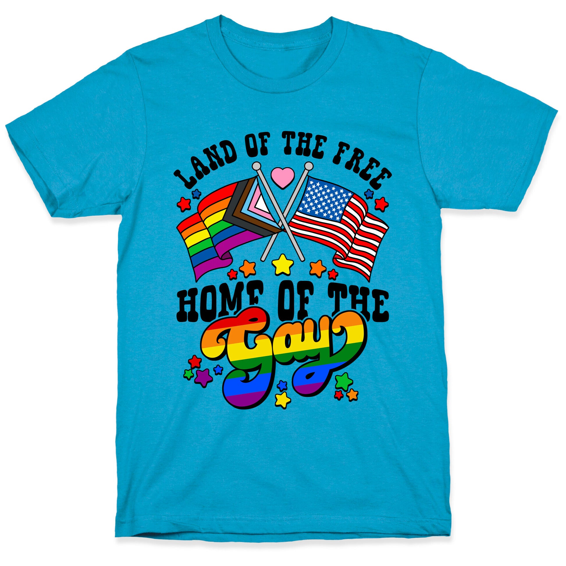 Land of the Free Home of the Gay Unisex Triblend Tee