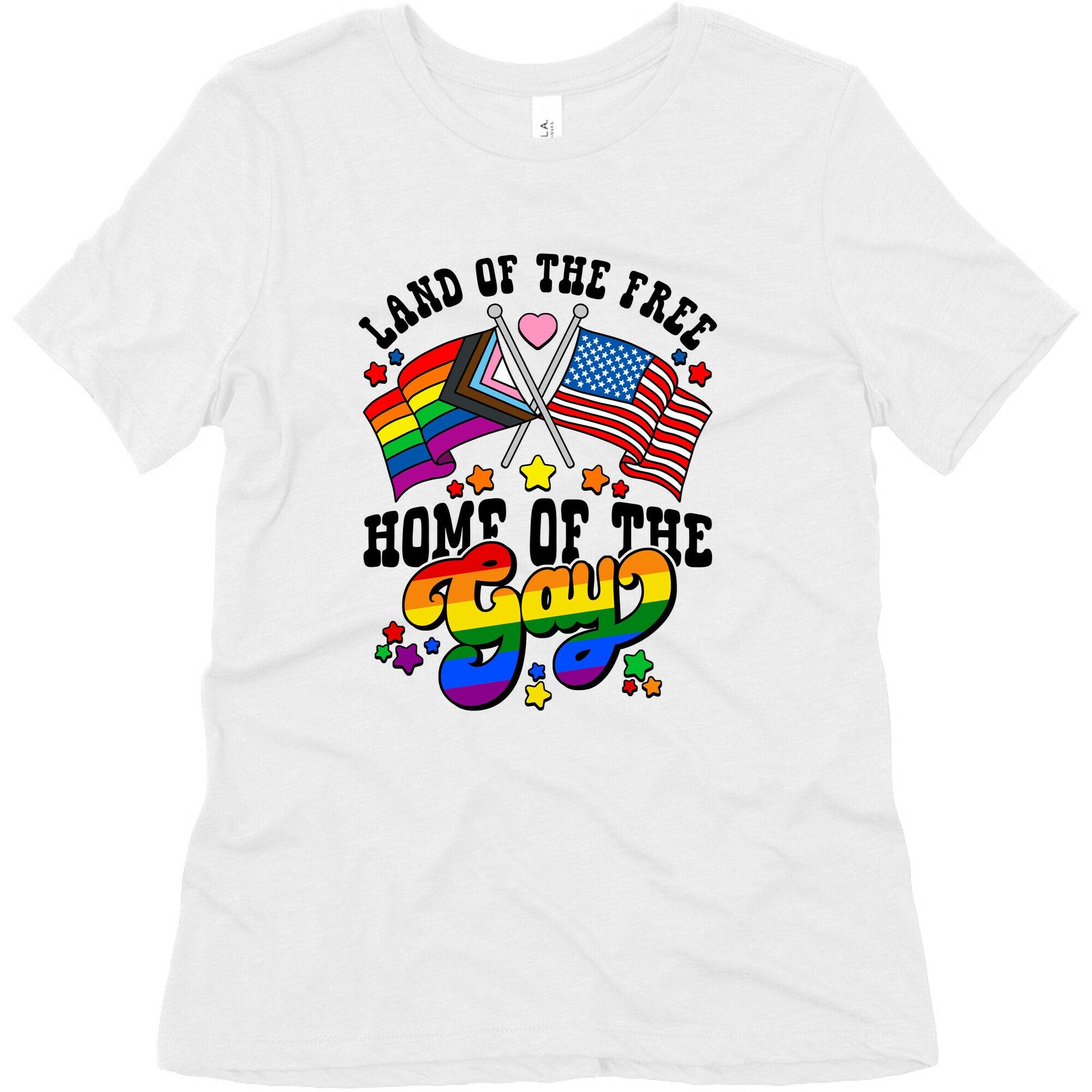 Land of the Free Home of the Gay Womens Triblend Tee