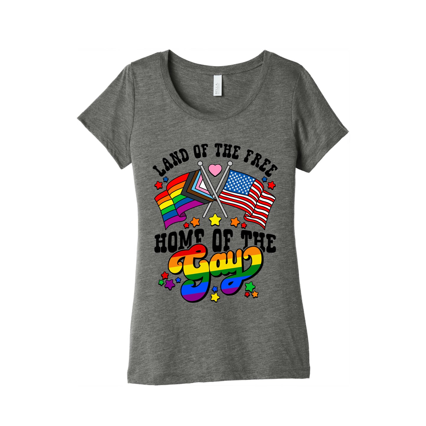 Land of the Free Home of the Gay Womens Triblend Tee