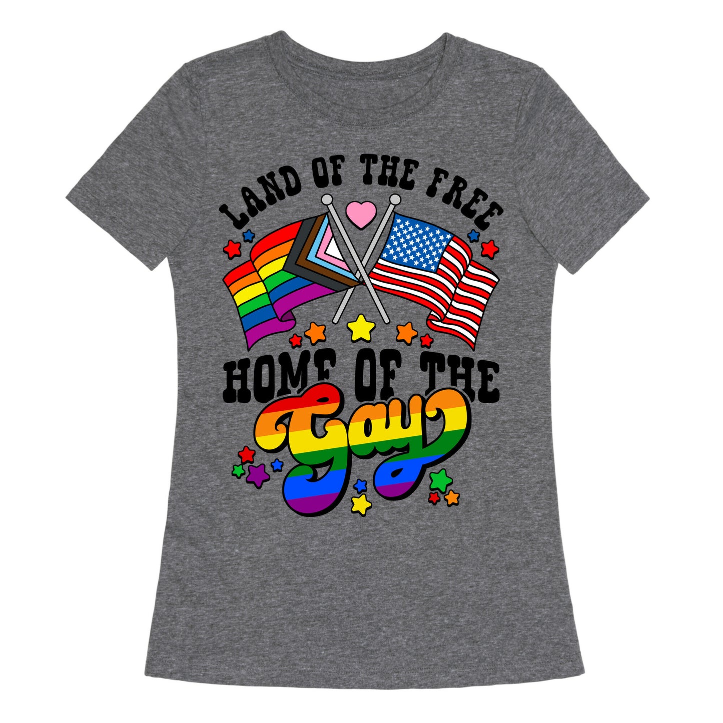 Land of the Free Home of the Gay Womens Triblend Tee