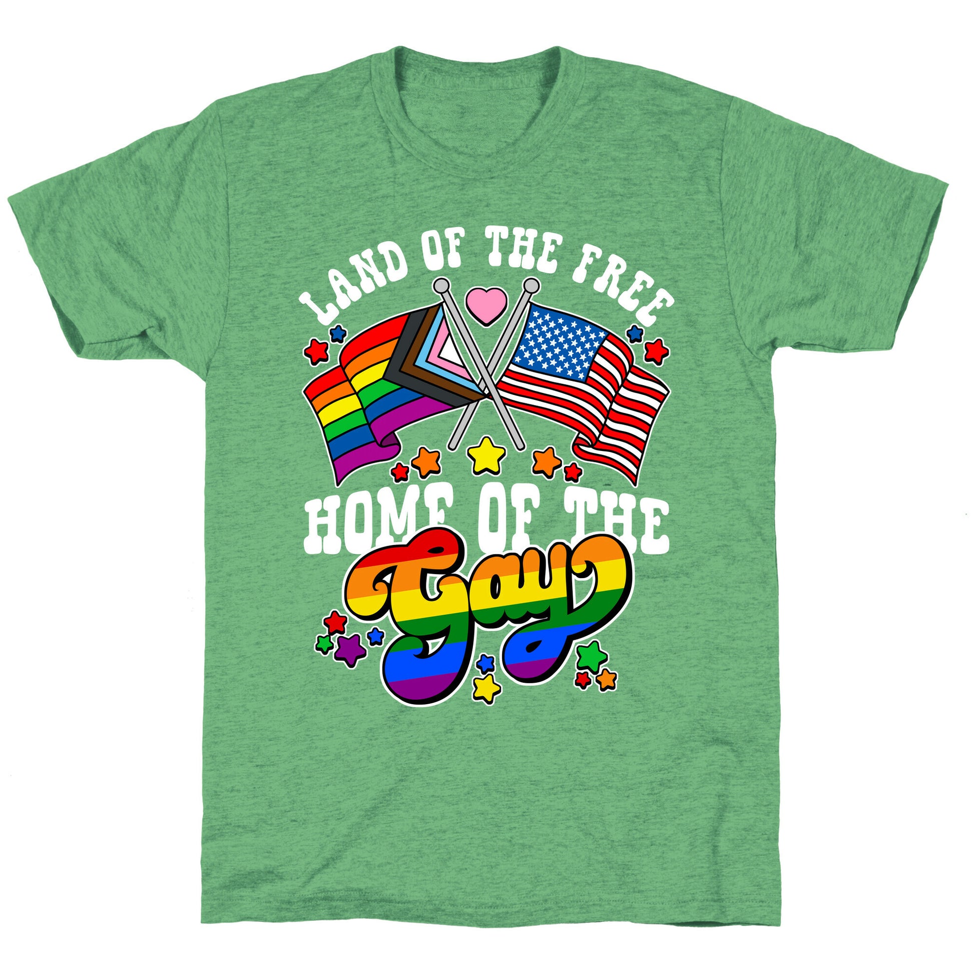 Land of the Free Home of the Gay Unisex Triblend Tee