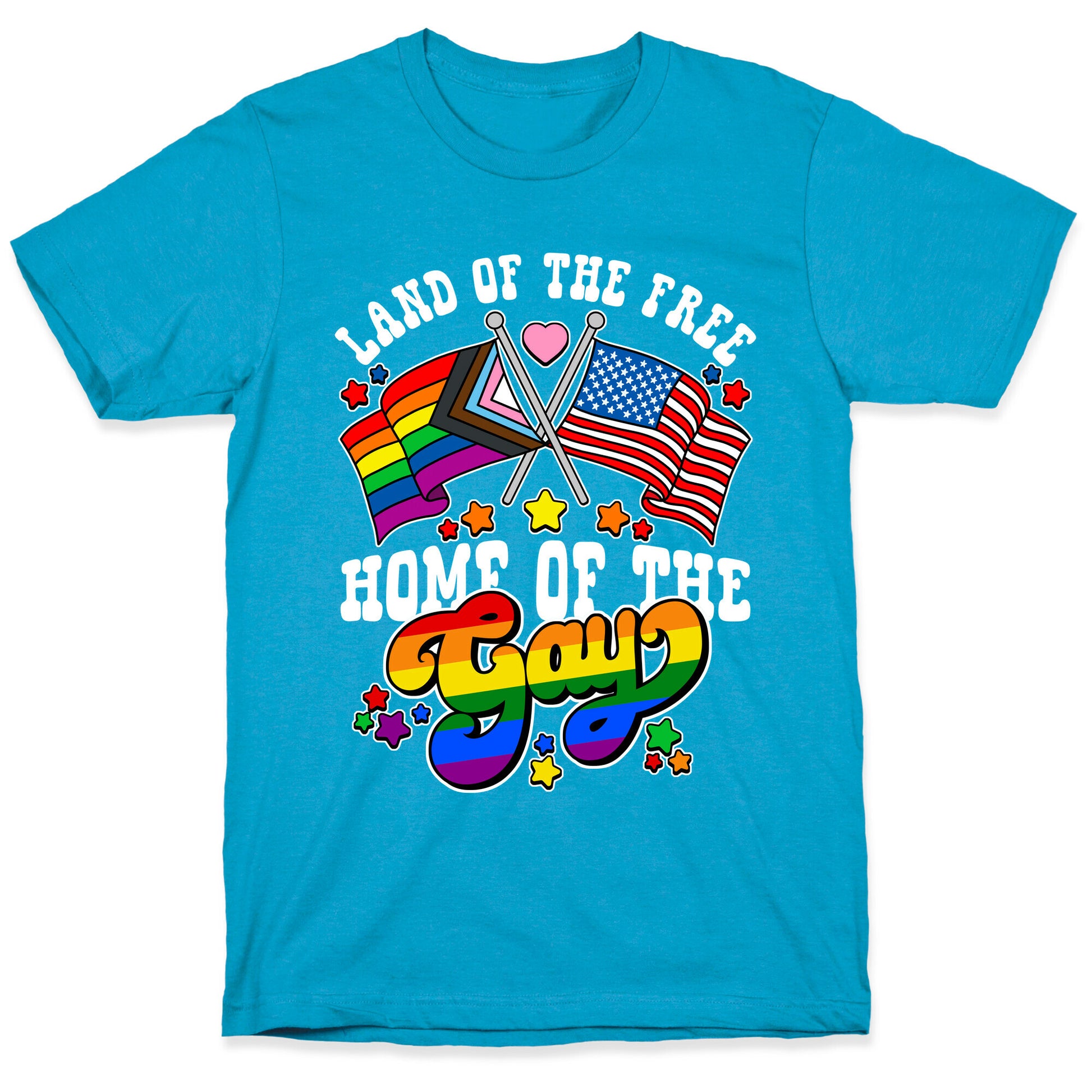 Land of the Free Home of the Gay Unisex Triblend Tee