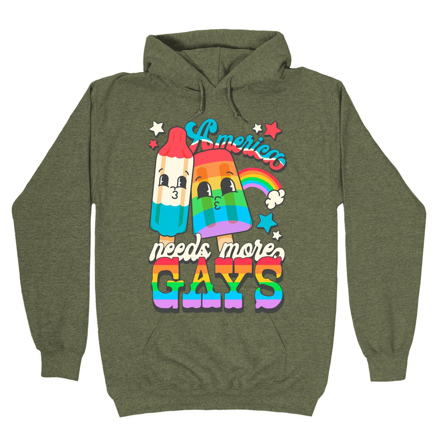 America Needs More Gays Hoodie