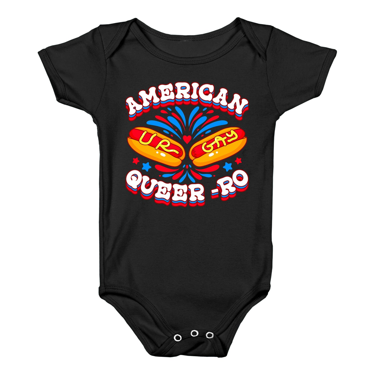 America Queer-Ro Baby One-Piece