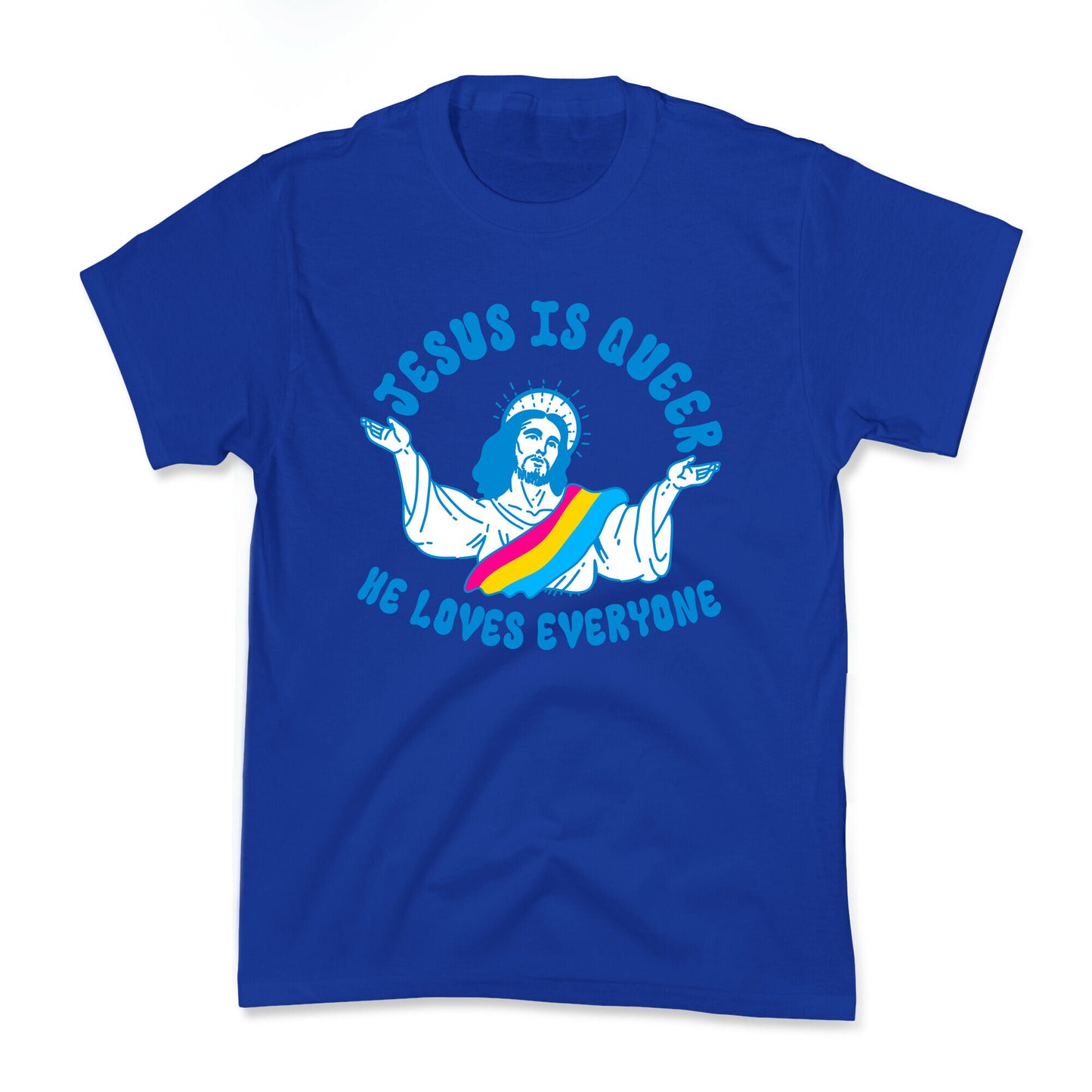 Jesus Is Queer, He Loves Everybody Kids Tee