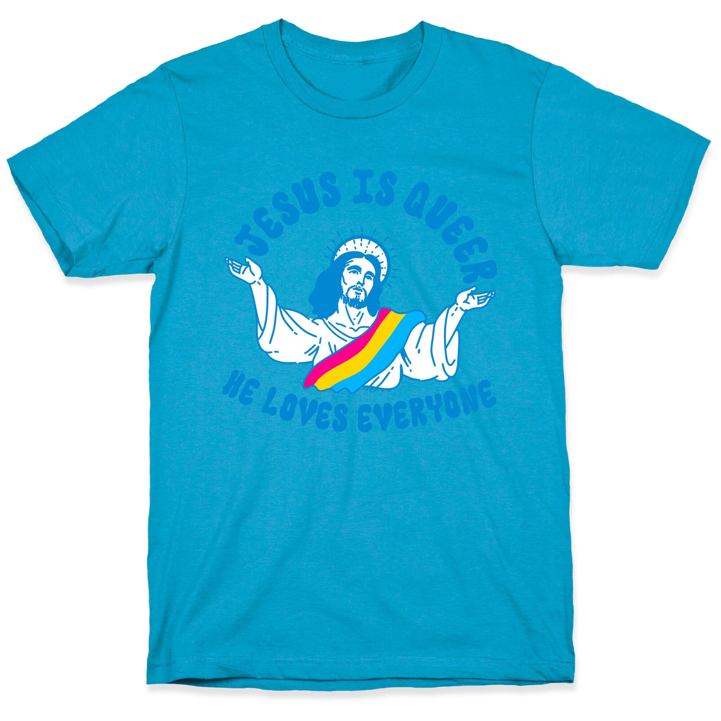 Jesus Is Queer, He Loves Everybody Unisex Triblend Tee