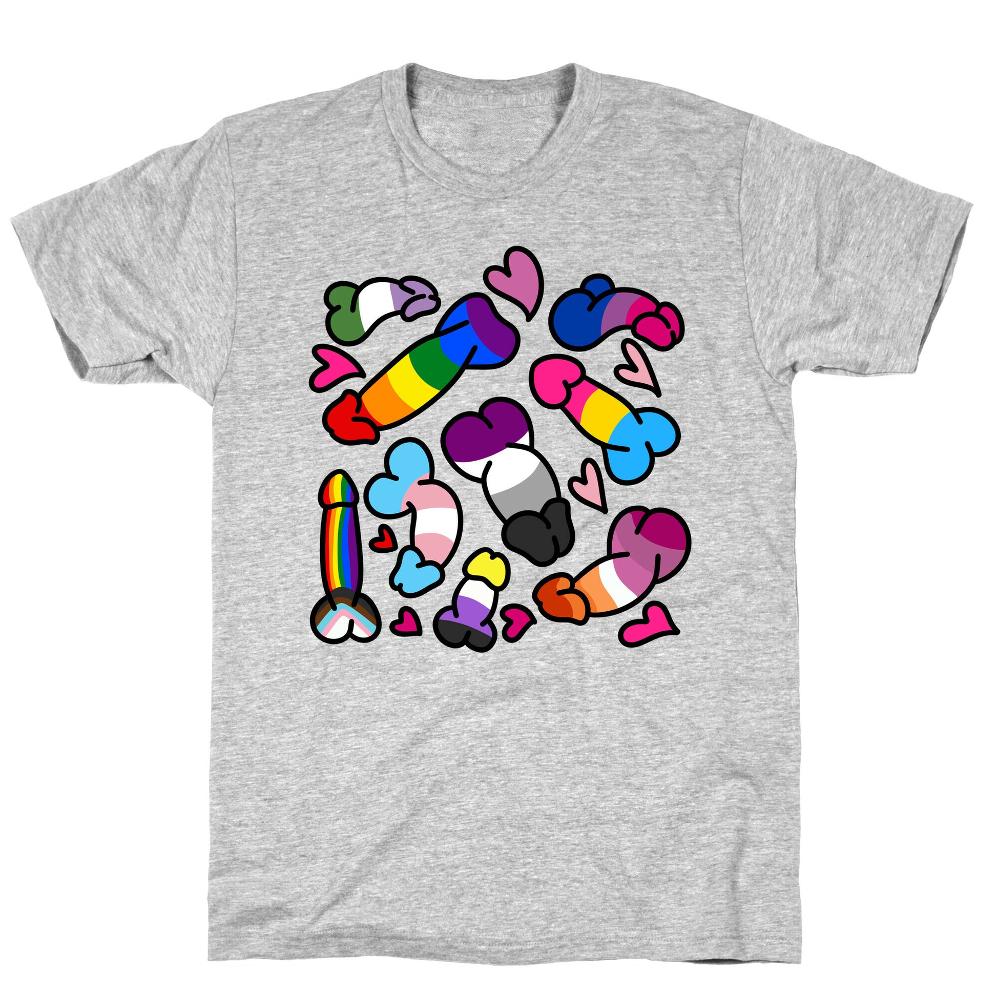 Pride Penis Pattern T-Shirt