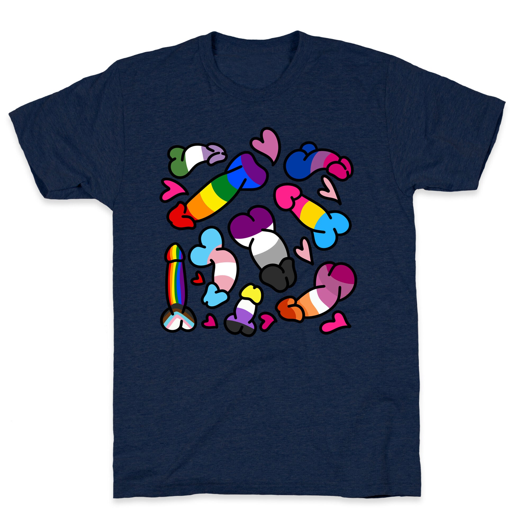 Pride Penis Pattern T-Shirt