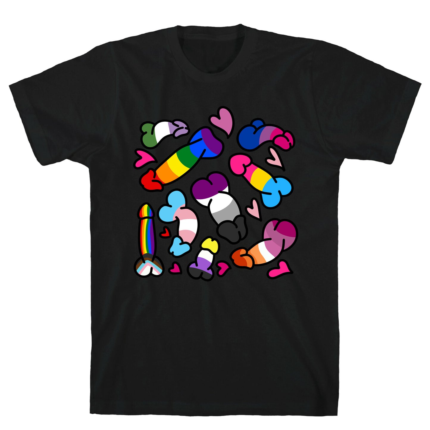 Pride Penis Pattern T-Shirt