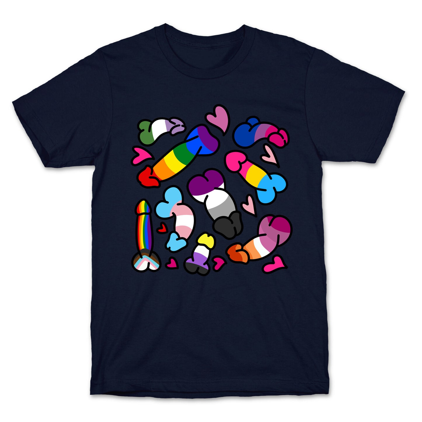 Pride Penis Pattern T-Shirt