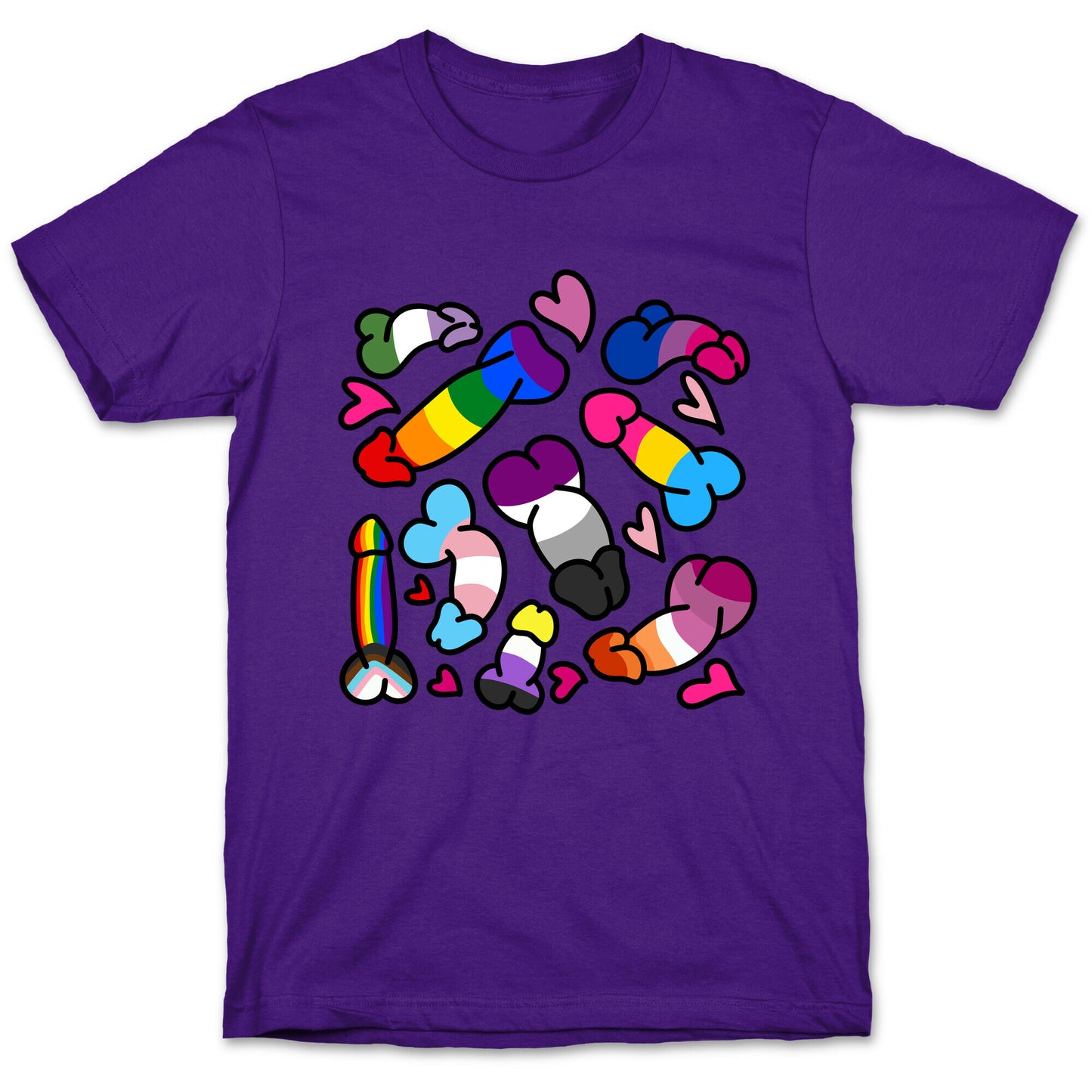 Pride Penis Pattern T-Shirt