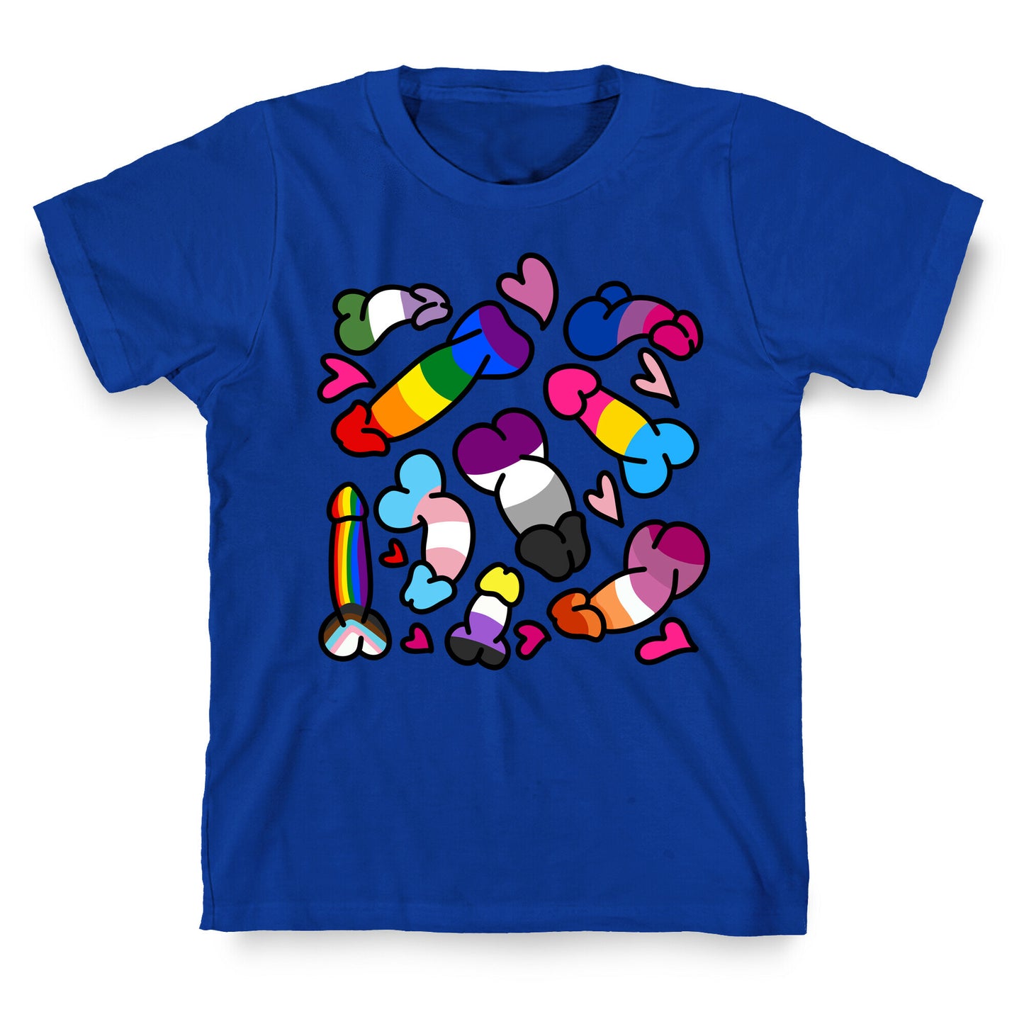 Pride Penis Pattern T-Shirt