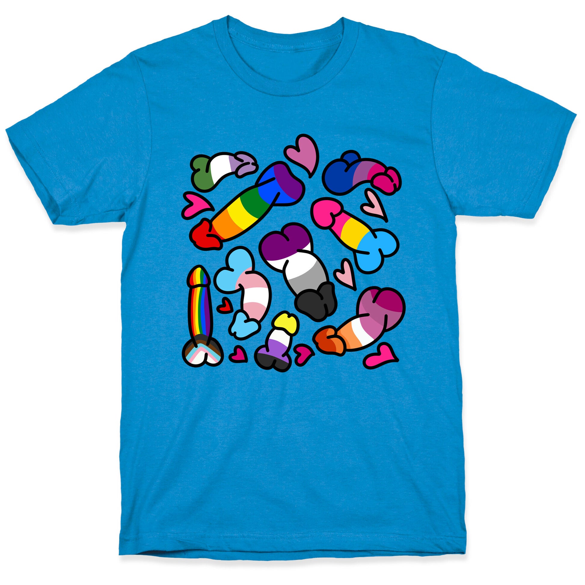 Pride Penis Pattern T-Shirt