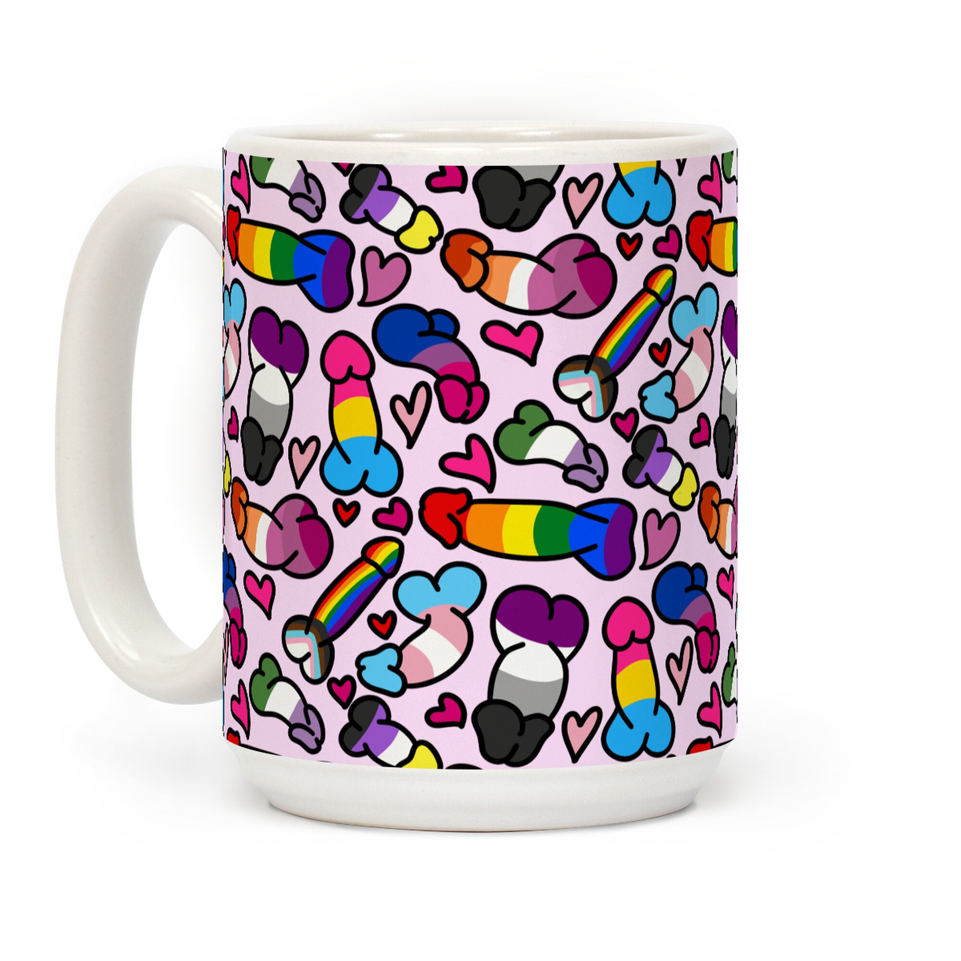 Pride Penis Pattern Coffee Mug
