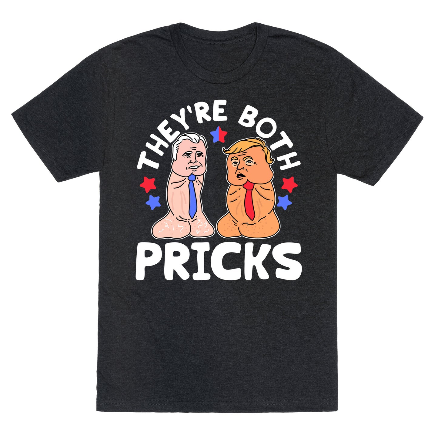 Theyre Both Pricks Trump and Biden Unisex Triblend Tee