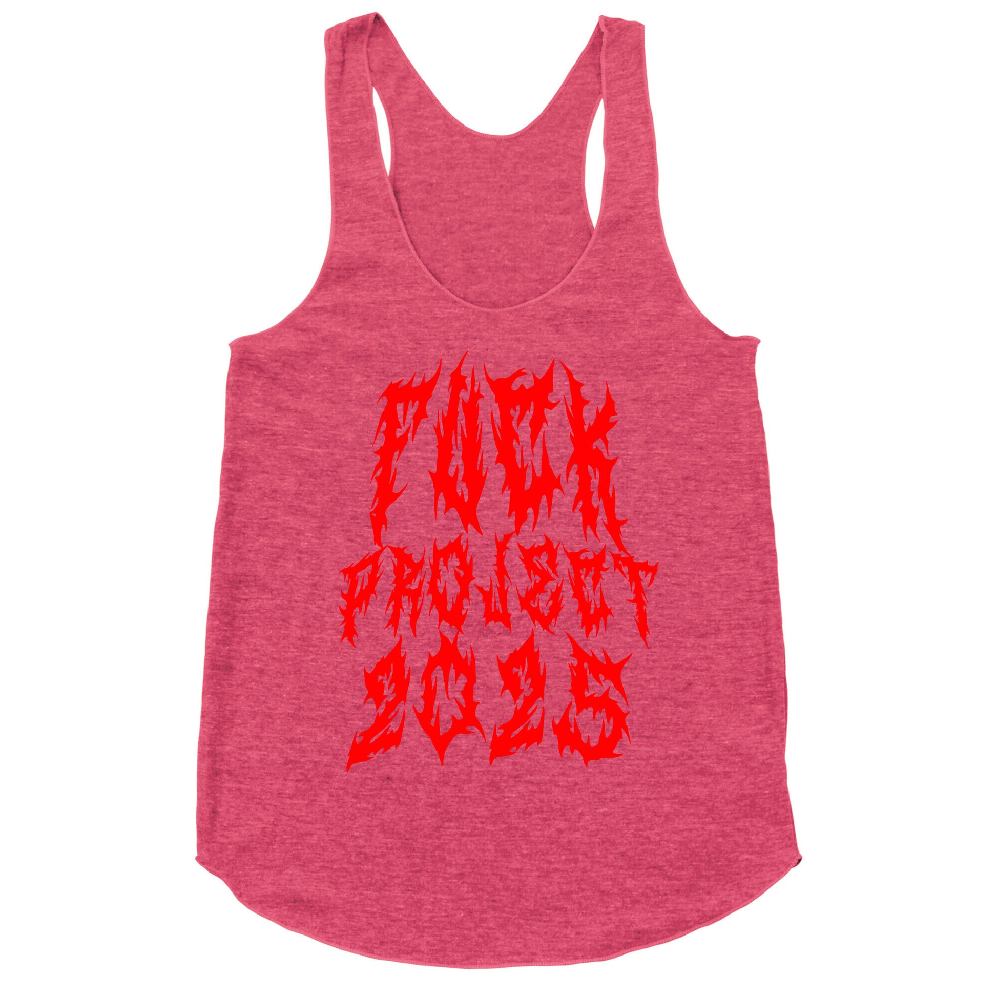 Fuck Project 2025 Racerback Tank