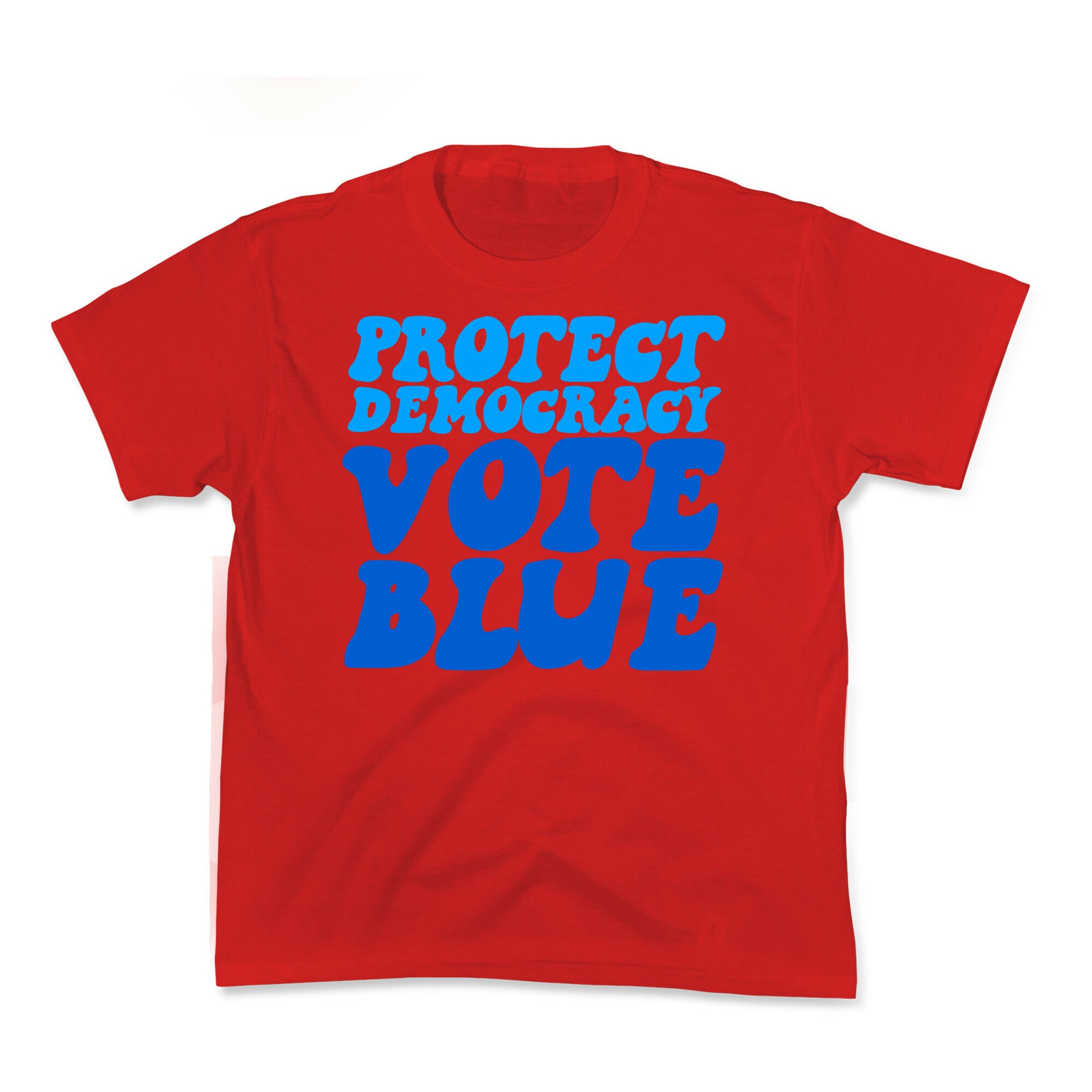 Protect Democracy Vote Blue Kids Tee