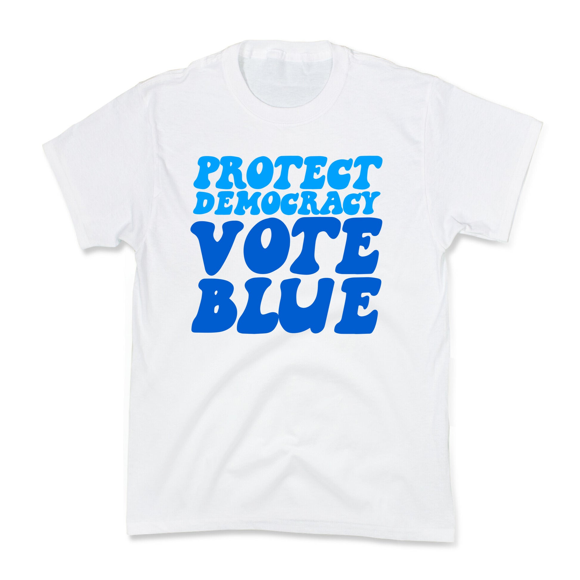 Protect Democracy Vote Blue Kids Tee