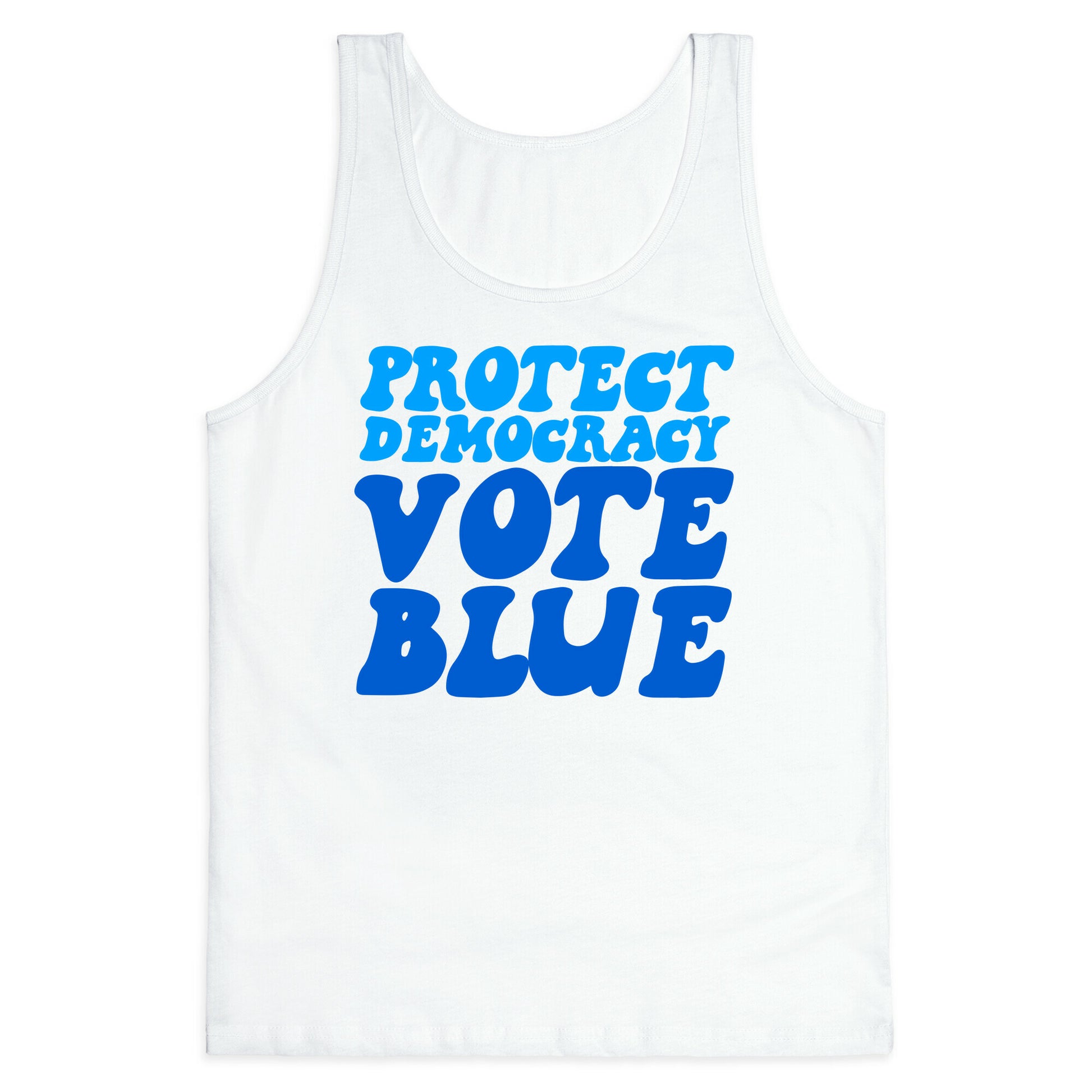 Protect Democracy Vote Blue Tank Top