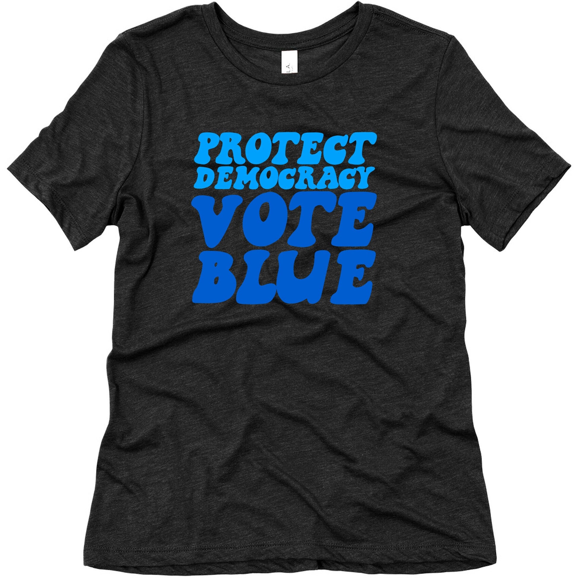 Protect Democracy Vote Blue Womens Triblend Tee