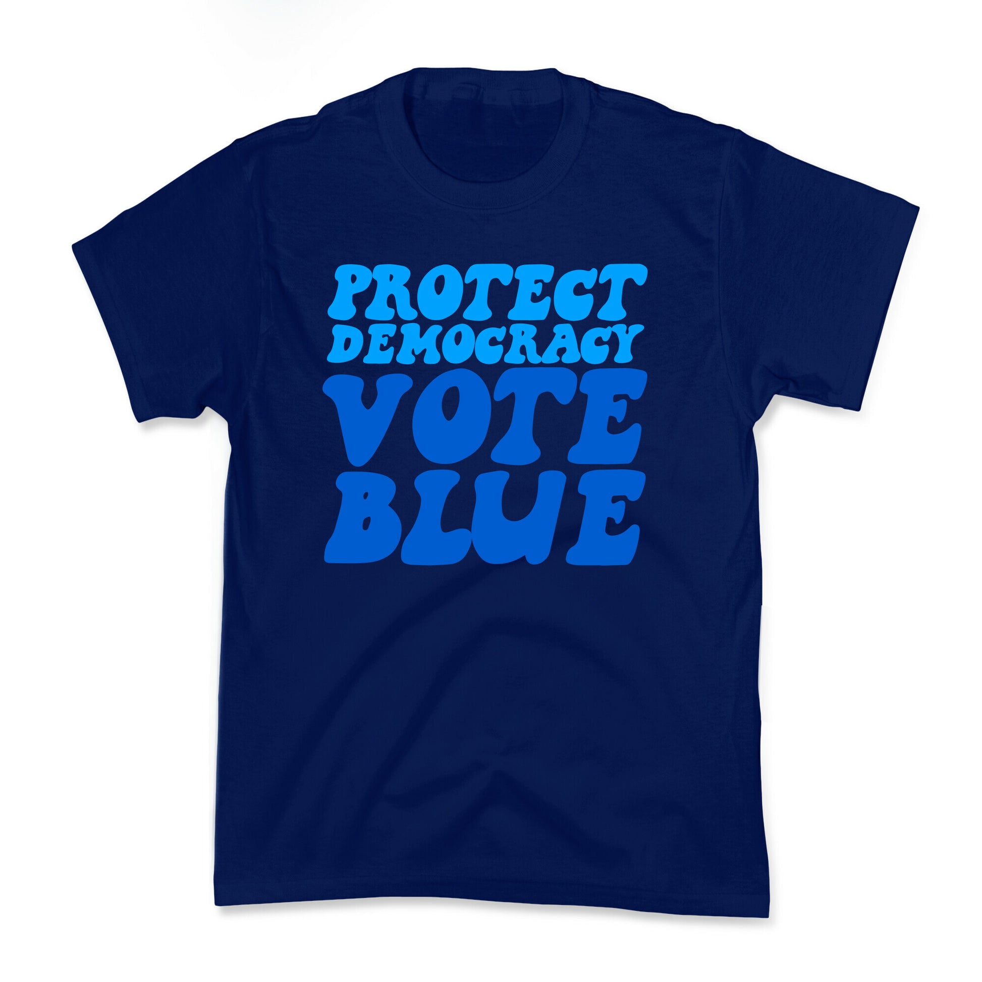Protect Democracy Vote Blue Kids Tee