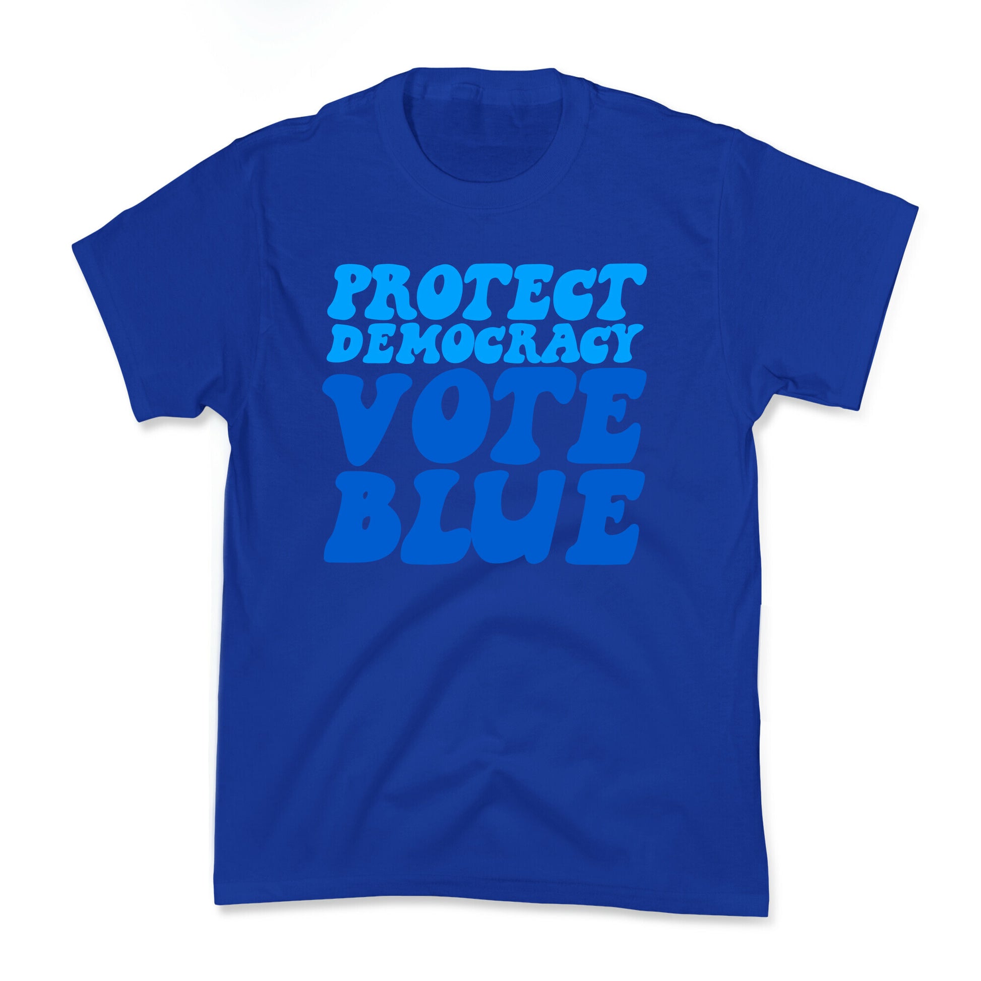 Protect Democracy Vote Blue Kids Tee